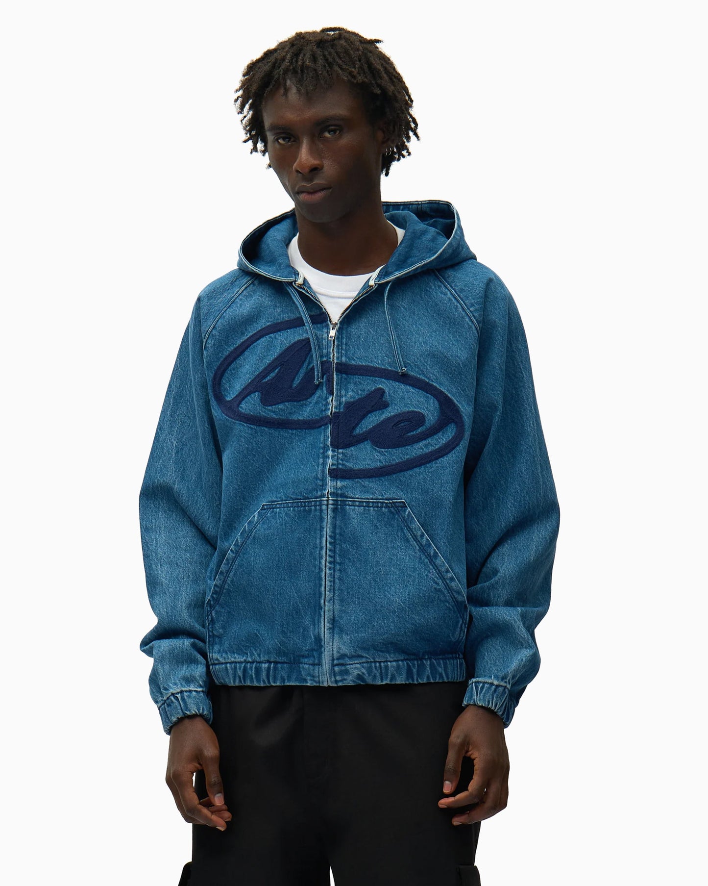 Chaqueta vaquera Con capucha Arte Antwerp Split Logo para hombre