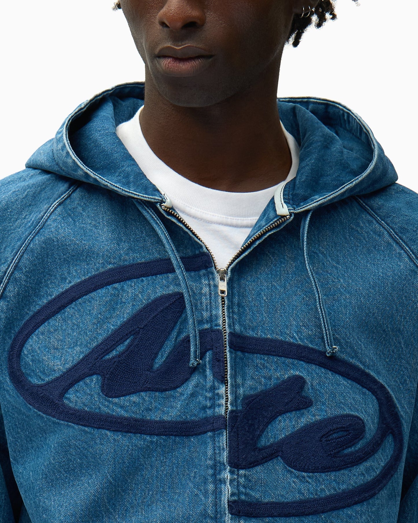 Chaqueta vaquera Con capucha Arte Antwerp Split Logo para hombre