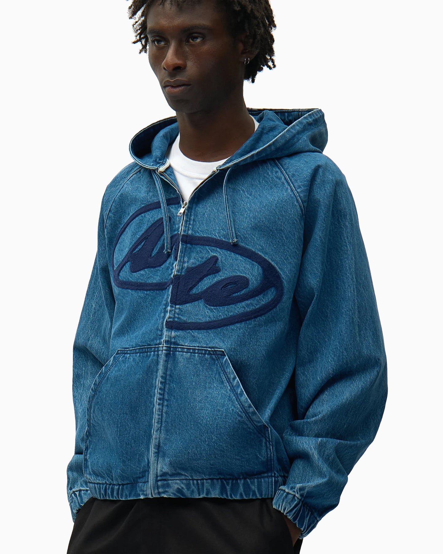 Chaqueta vaquera Con capucha Arte Antwerp Split Logo para hombre