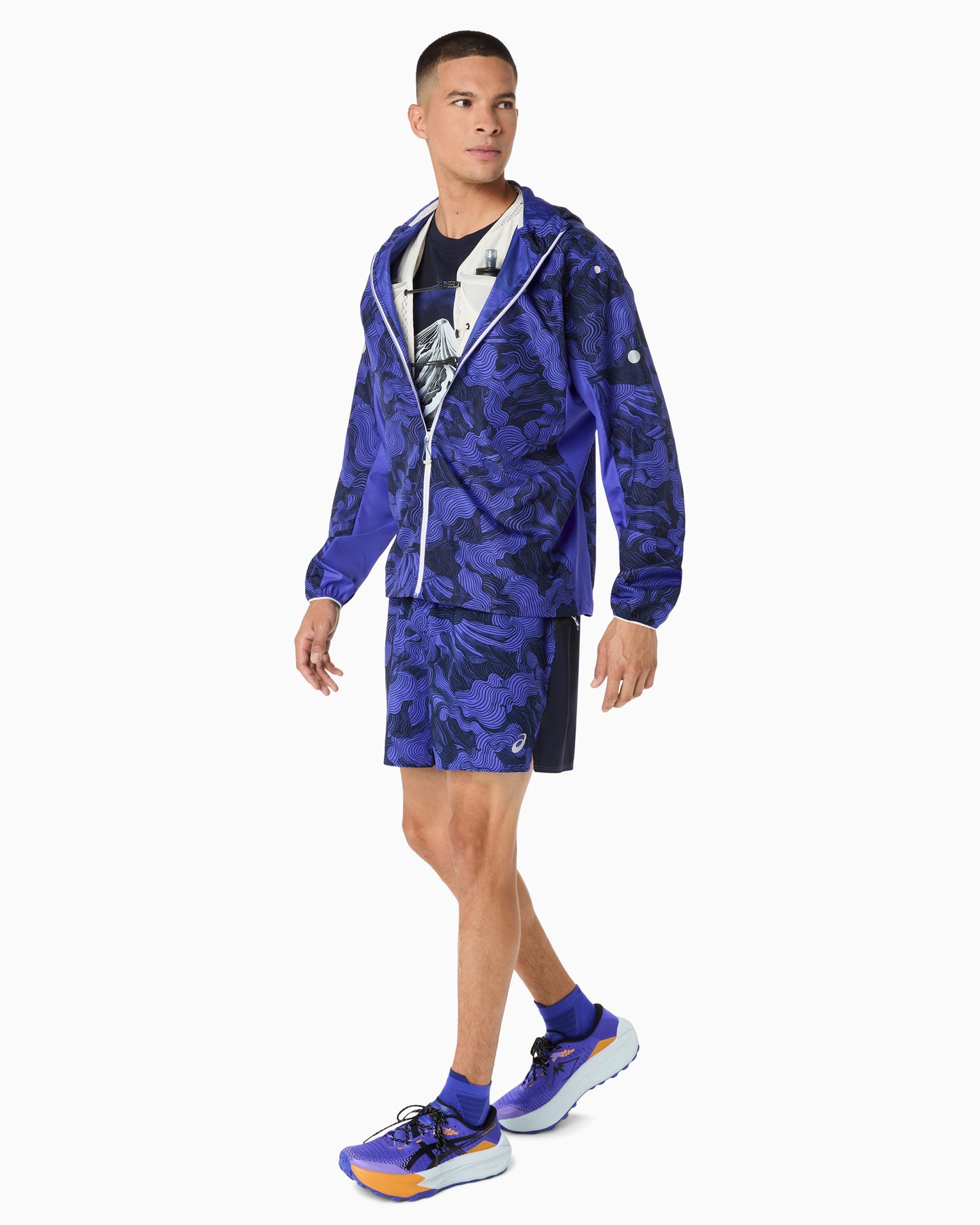 Chaqueta impermeable Relaxed ASICS Fujitrail Packable para hombre
