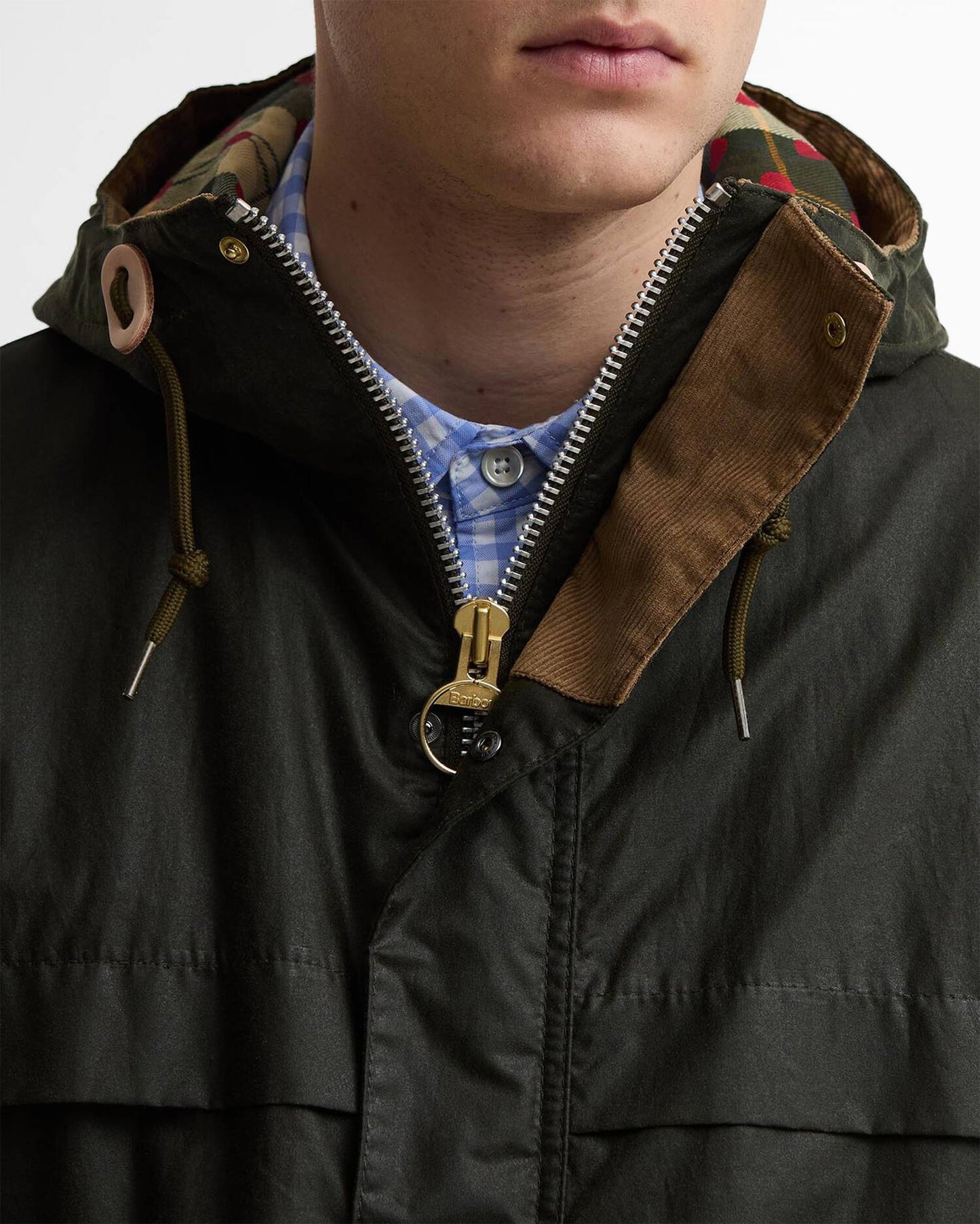 Chaqueta impermeable Relaxed Barbour x Paul Smith Durham Wax para hombre
