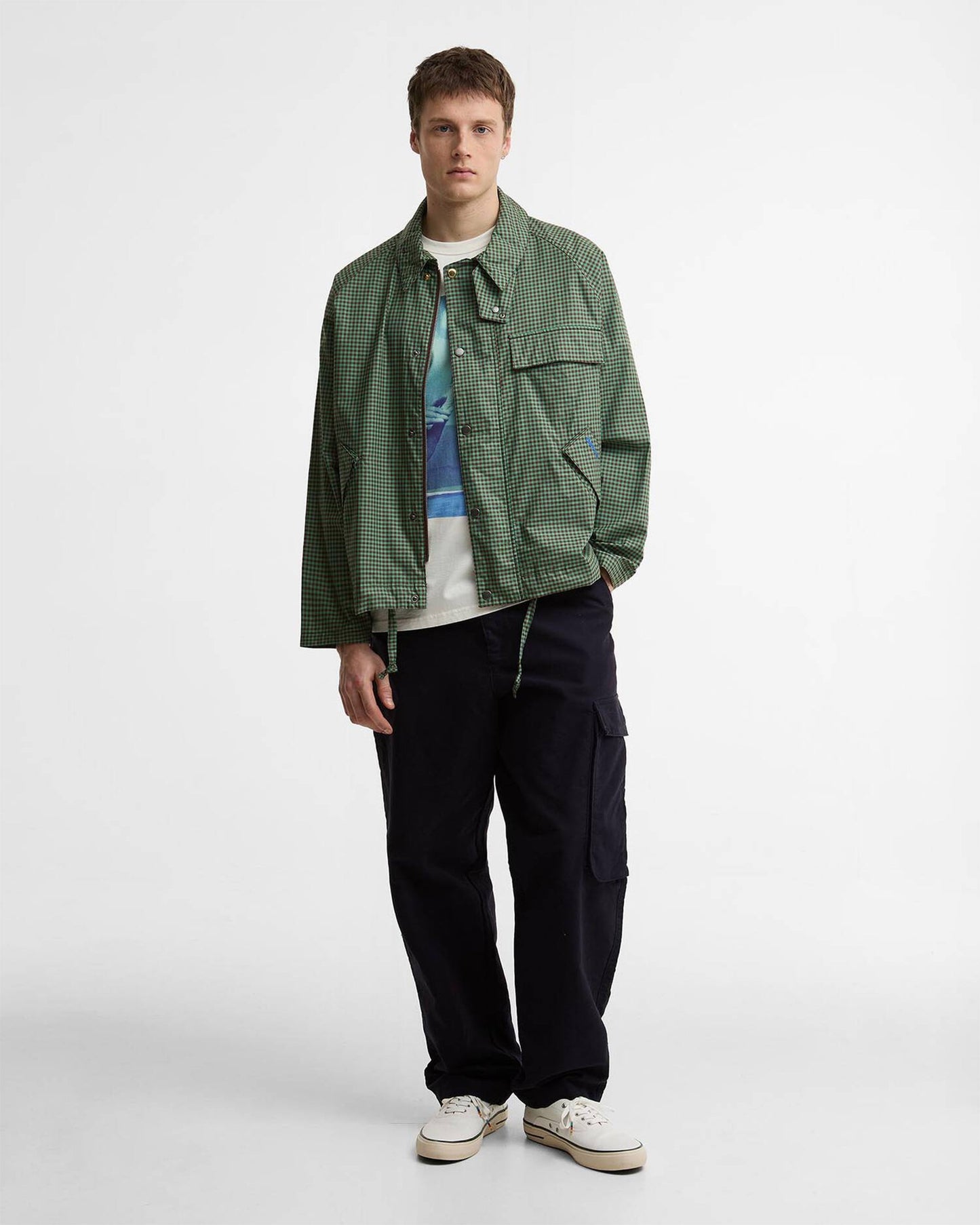 Chaqueta ligera de cuadros Oversize Barbour x Paul Smith Transport para hombre