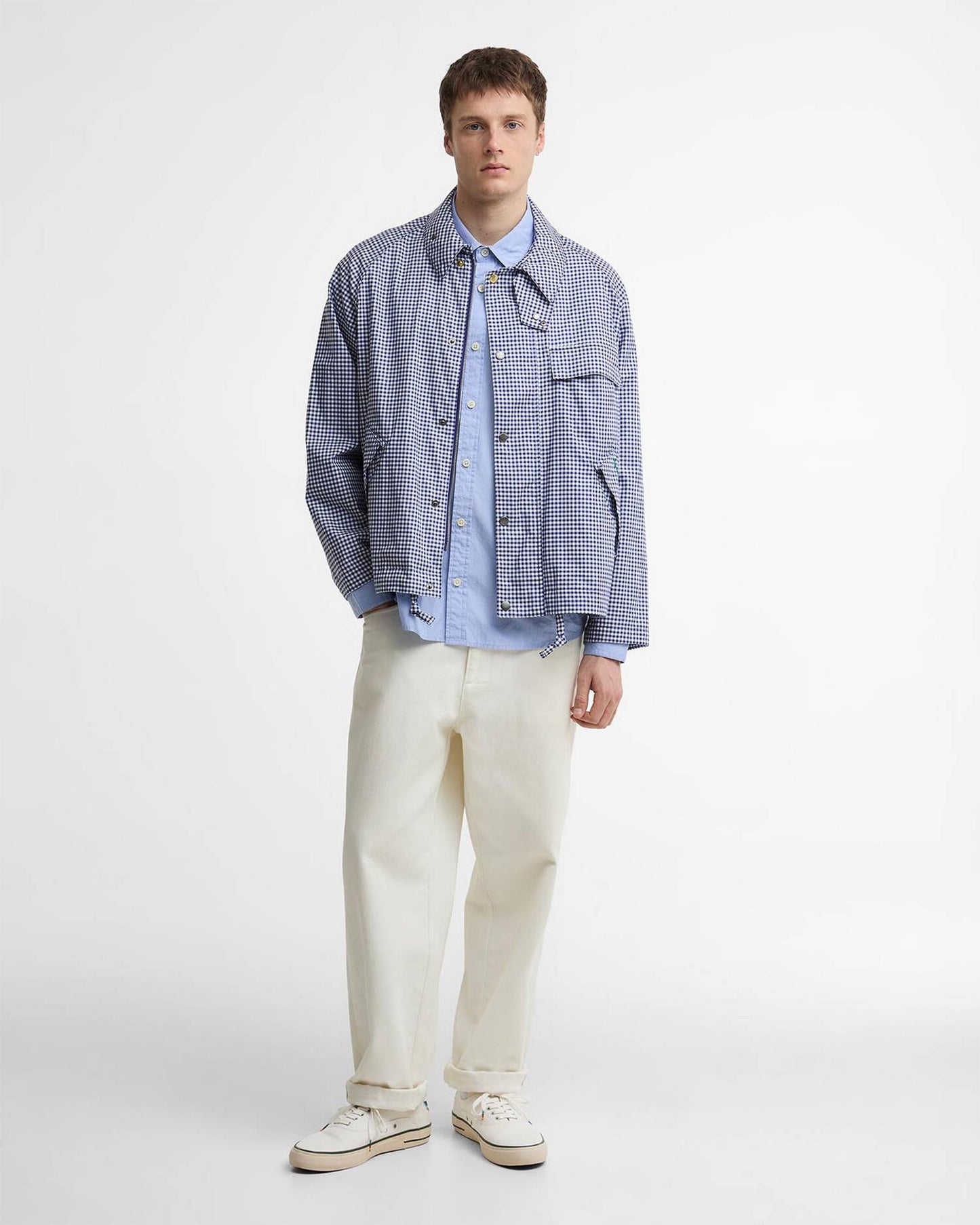 Chaqueta ligera de cuadros Oversize Barbour x Paul Smith Transport para hombre