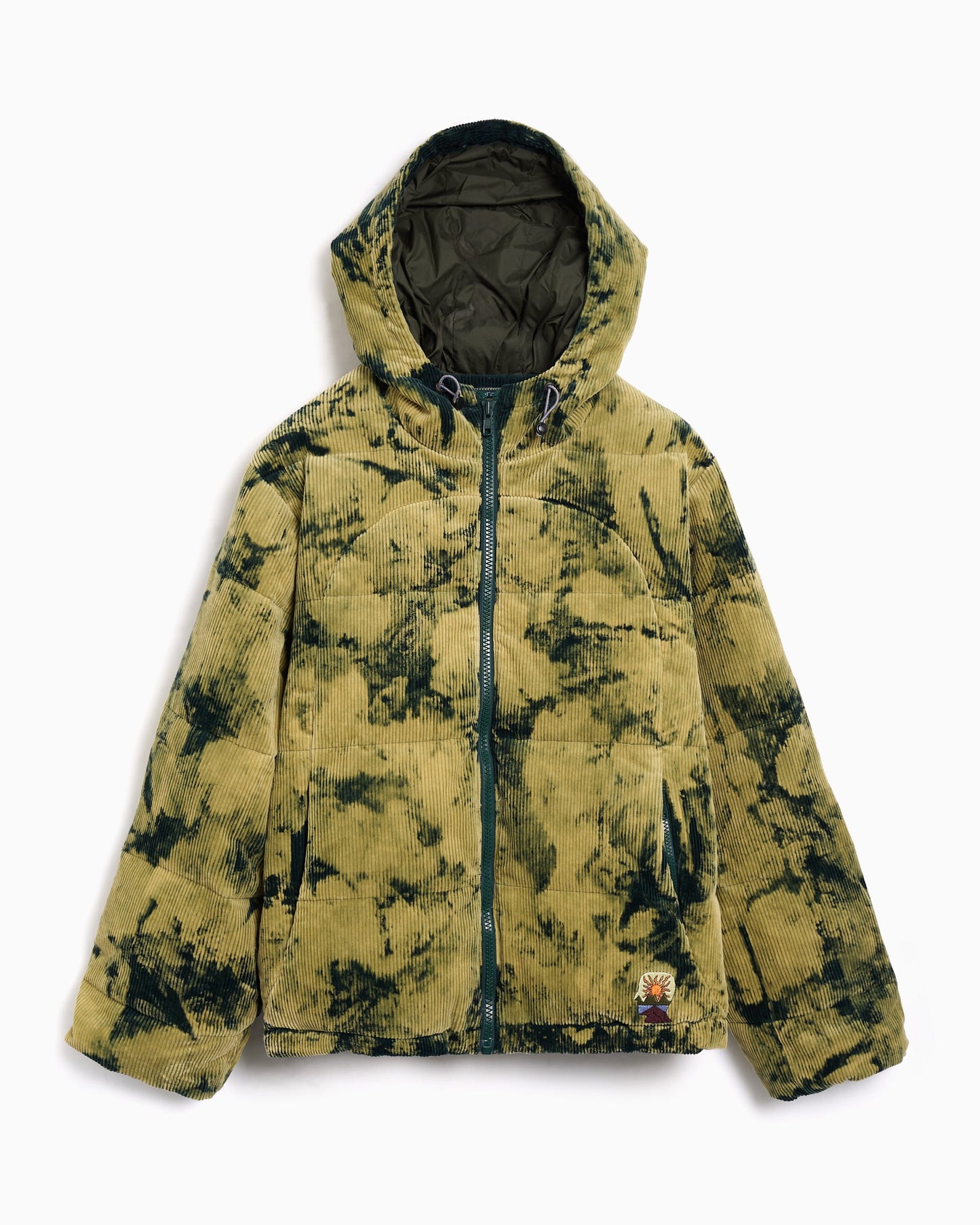 Chaqueta de plumas Brain Dead Bleach Dyed Dimension para hombre