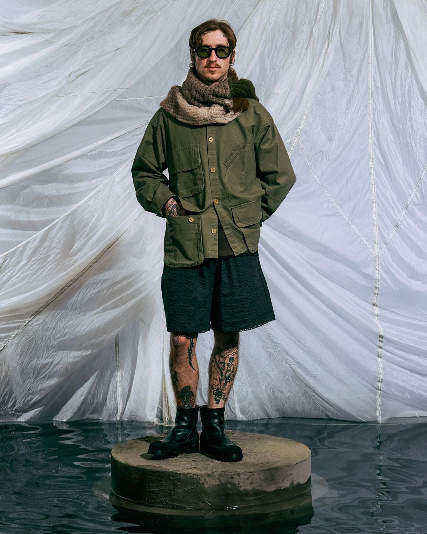 Chaqueta ligera Relaxed Brain Dead Military para hombre