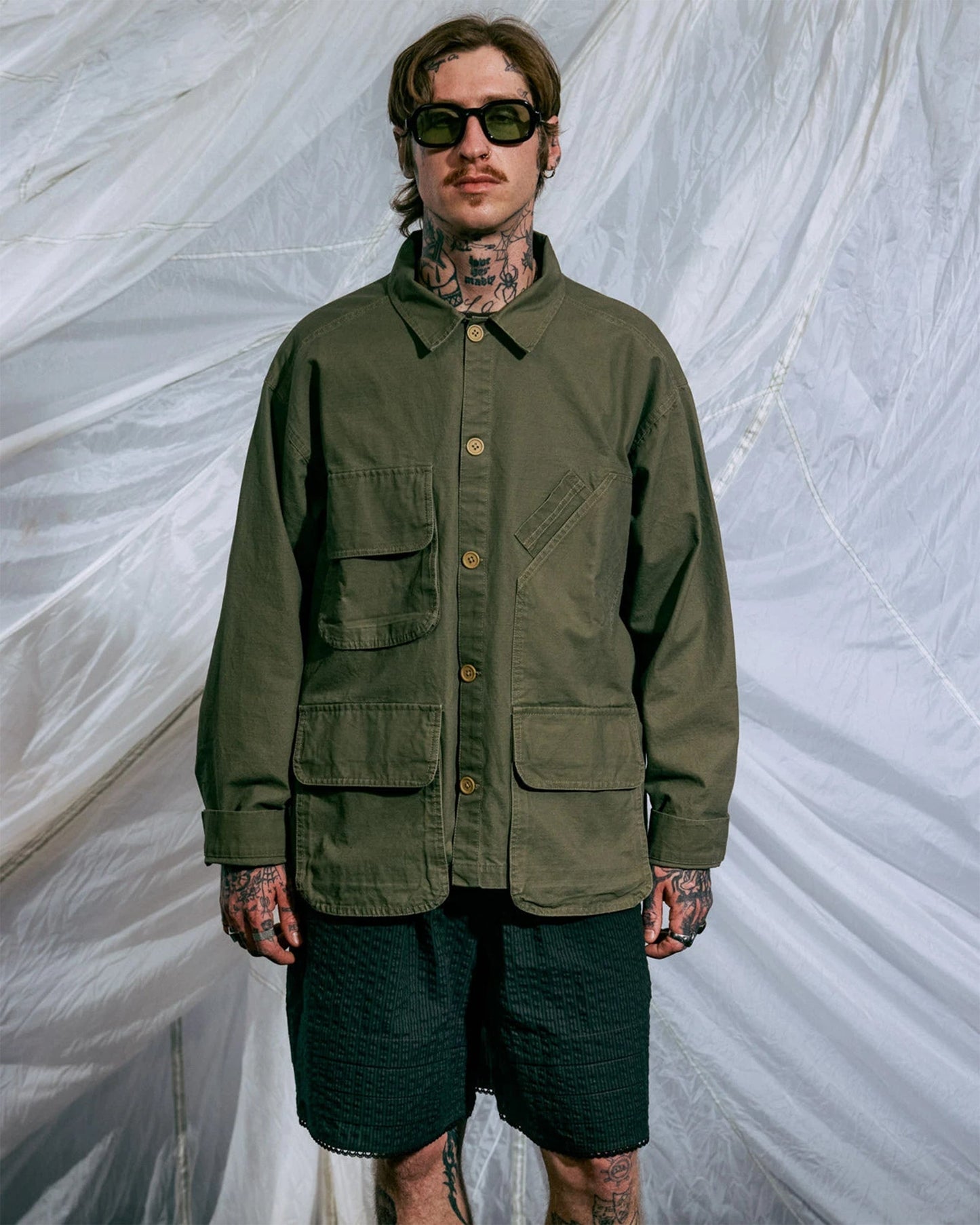 Chaqueta ligera Relaxed Brain Dead Military para hombre
