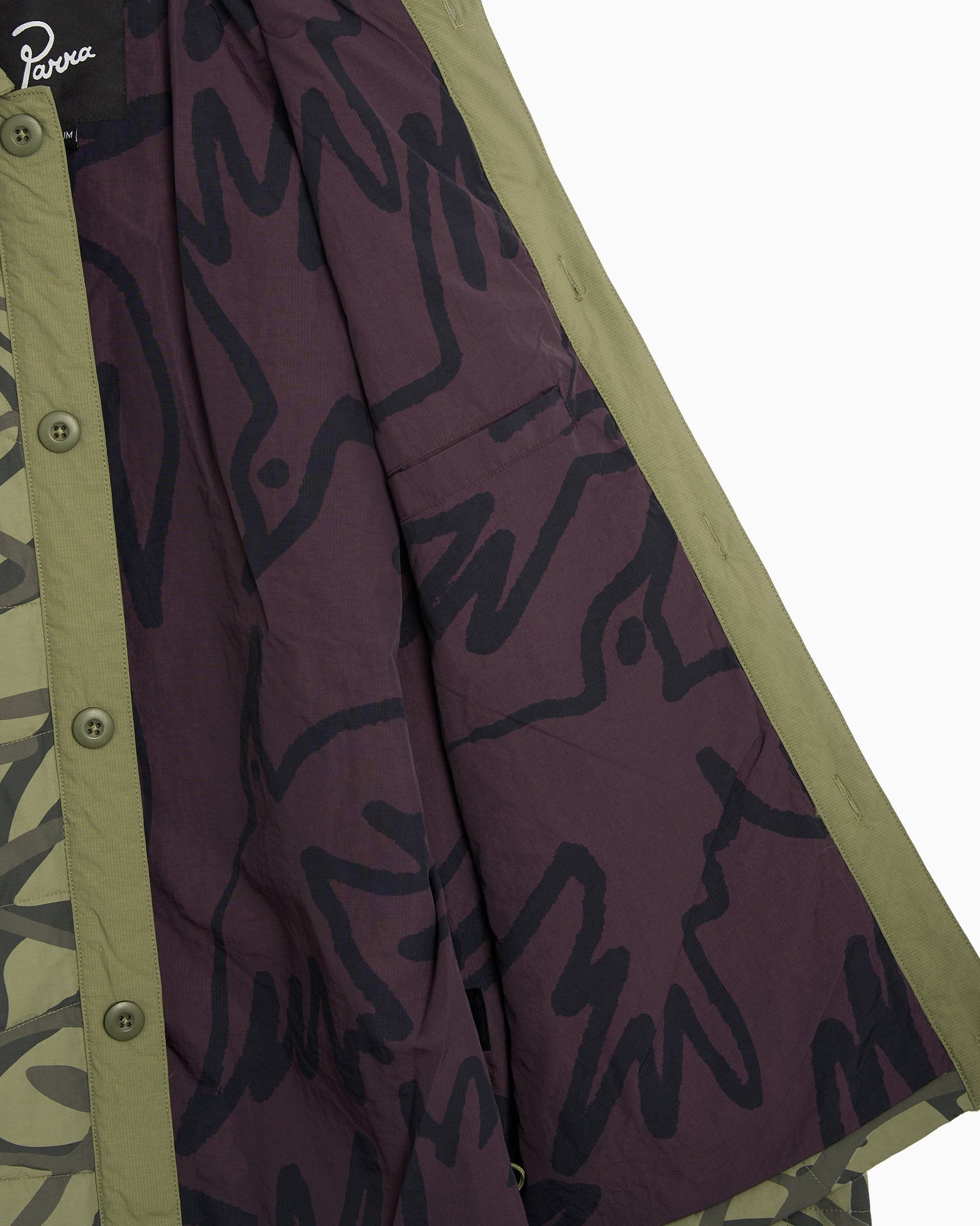 Chaqueta guateada con gráfico Boxy by Parra A Forest para hombre
