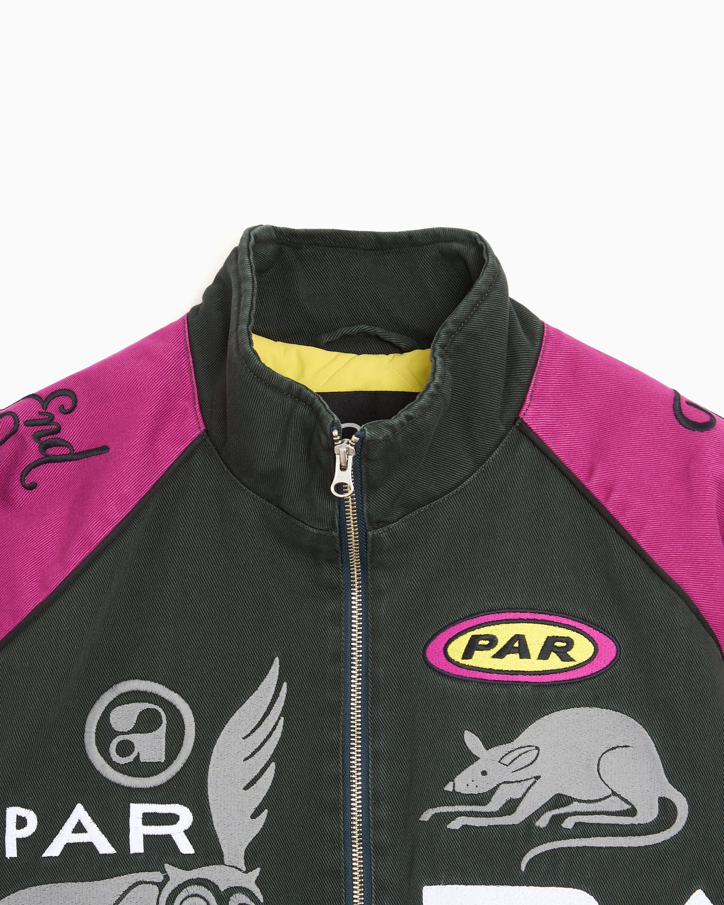 Bomber con parches Boxy by Parra Owl Meets Rat para hombre