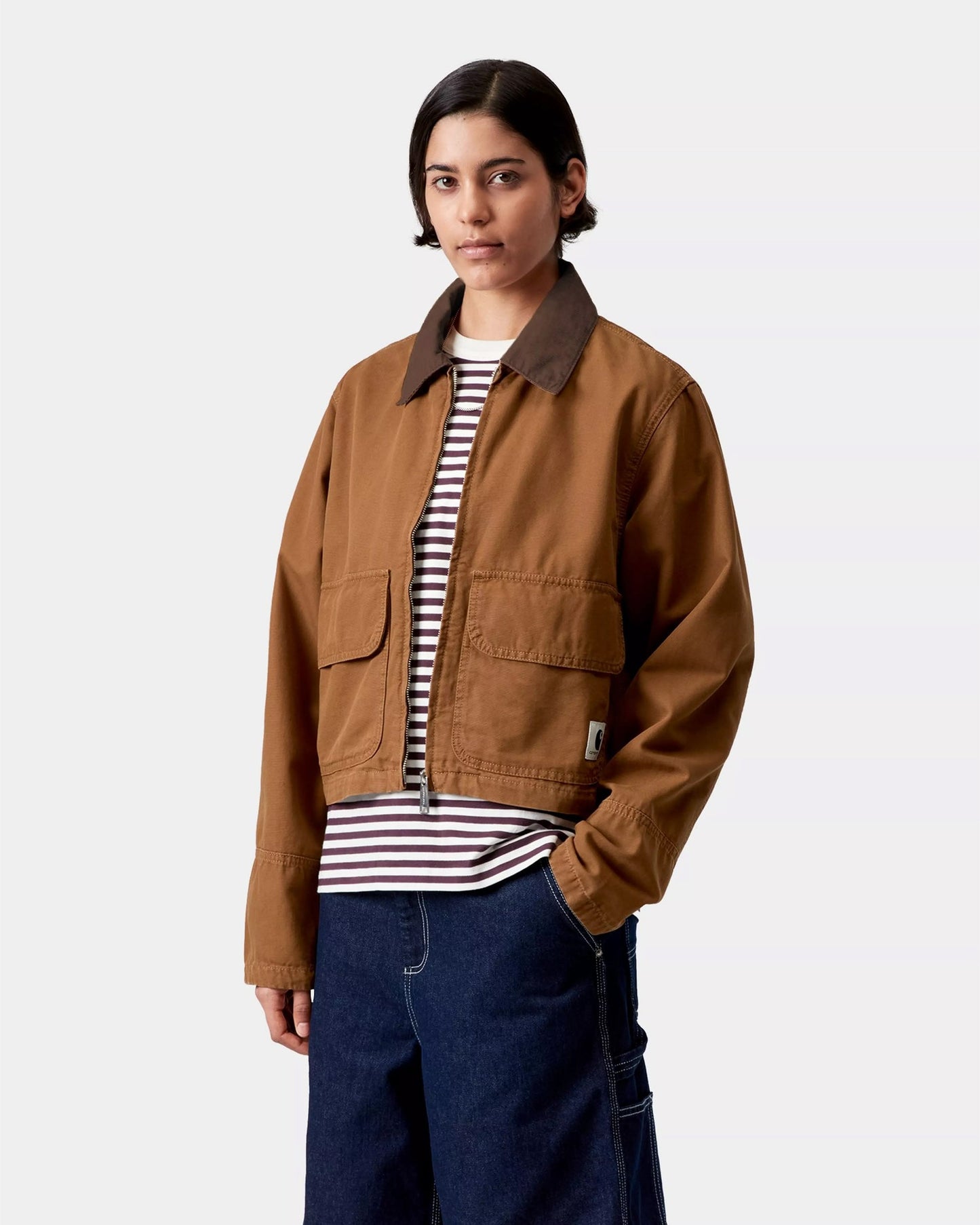 Work Jacket Crop Carhartt WIP Prescott para mujer