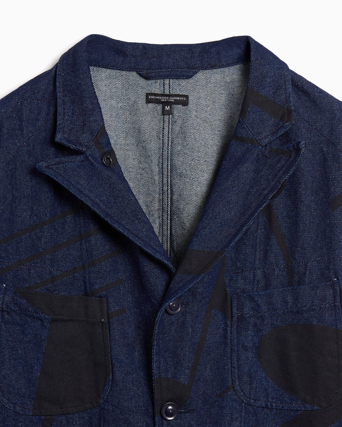 Chaqueta vaquera con gráfico Engineered Garments Bedford Music Note para hombre