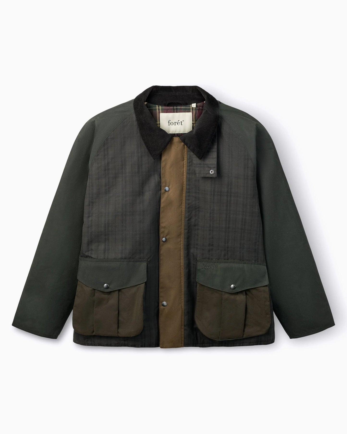 Chaqueta impermeable de cuadros forét Bivouac Oilskin para hombre
