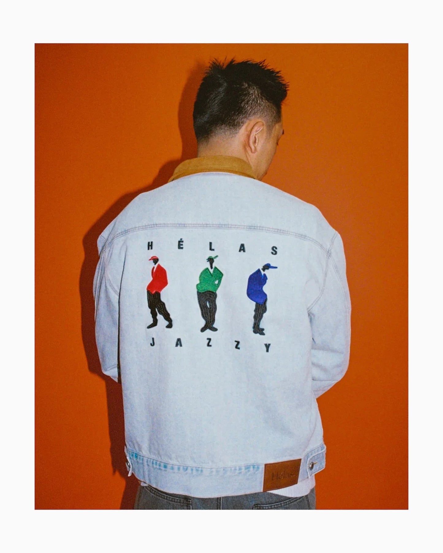 Chaqueta vaquera bordado Hélas. Jazzy para hombre