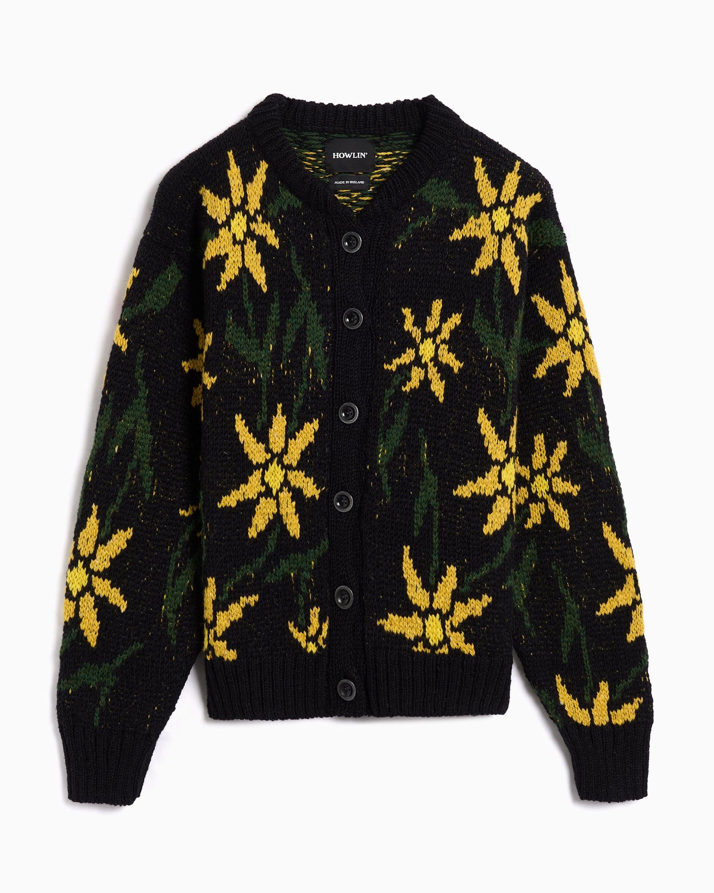 Cardigan Relaxed Howlin' Flower para hombre