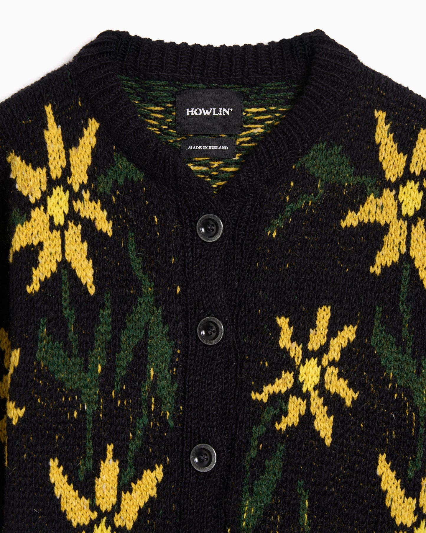 Cardigan Relaxed Howlin' Flower para hombre