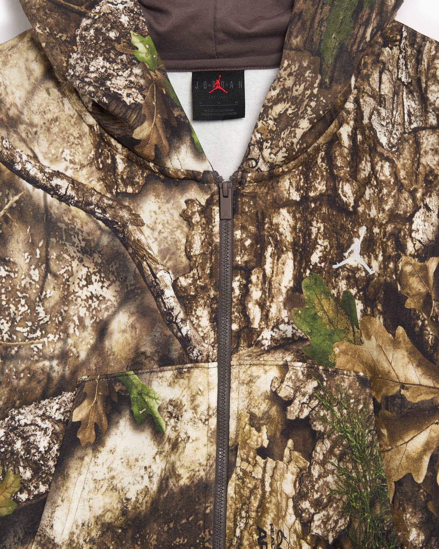 Chaqueta ligera camuflaje Crop hojas Jordan Brooklyn Realtree Fleece para mujer