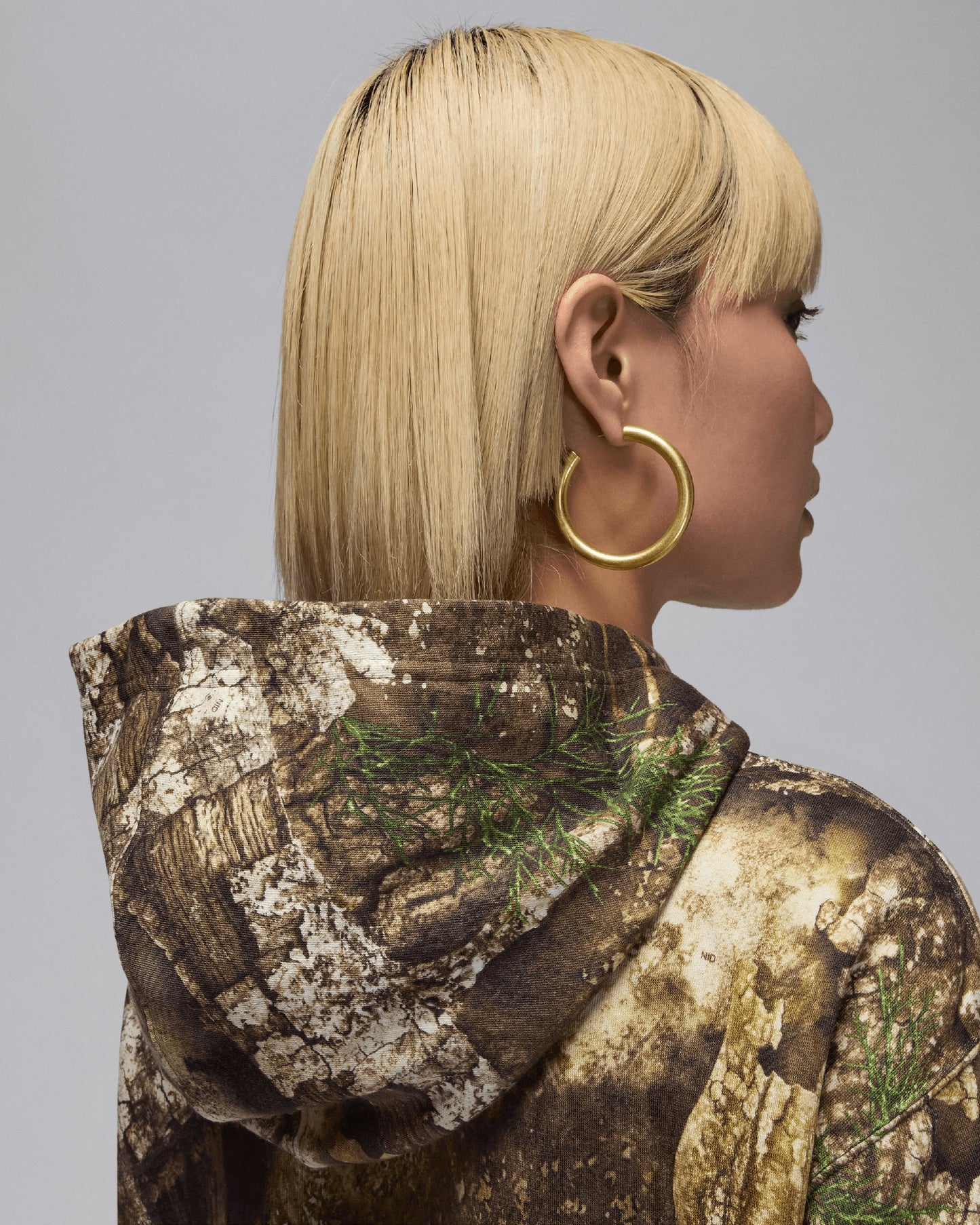 Chaqueta ligera camuflaje Crop hojas Jordan Brooklyn Realtree Fleece para mujer