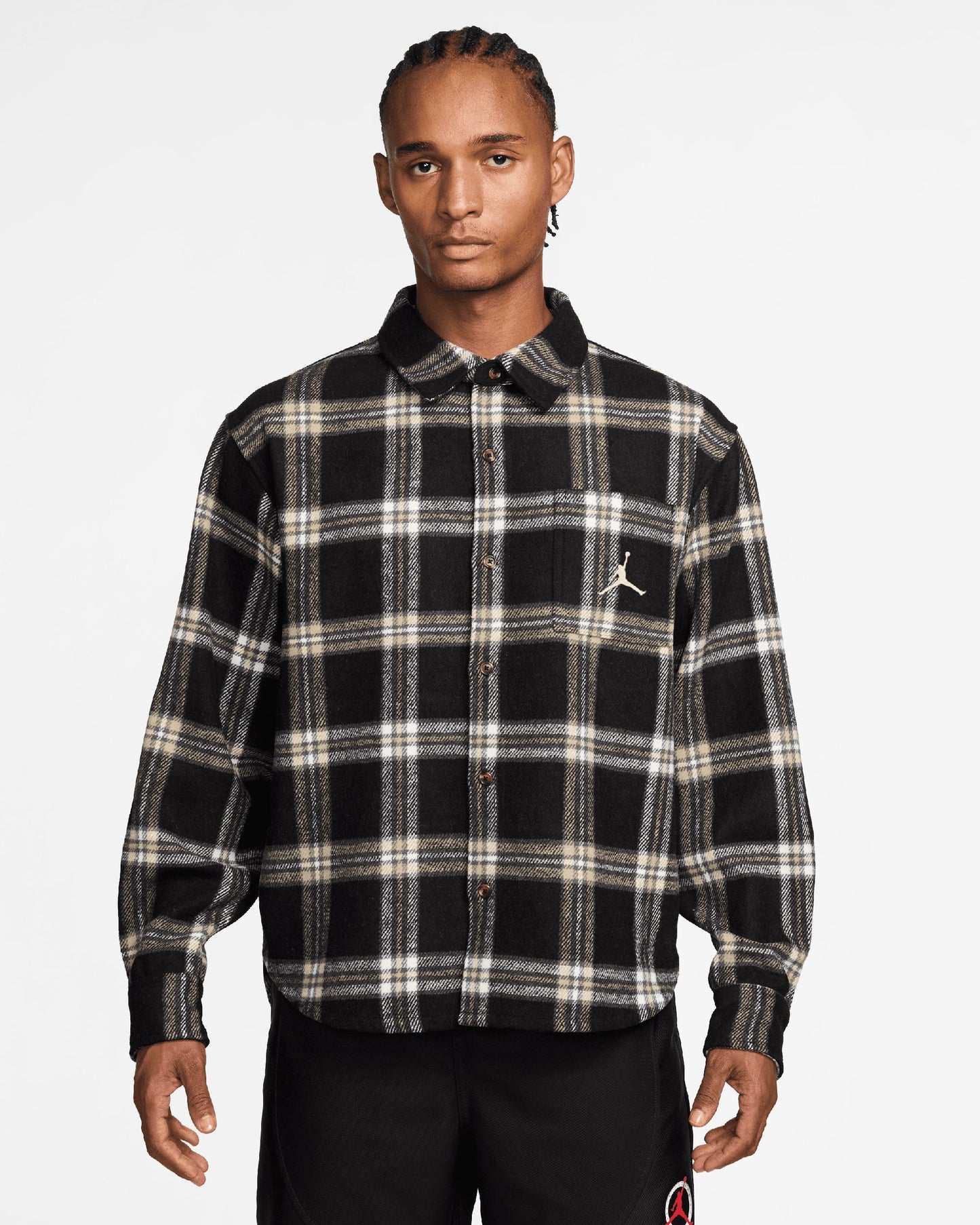 Sobrecamisa de cuadros Relaxed Jordan Flight Flannel para hombre