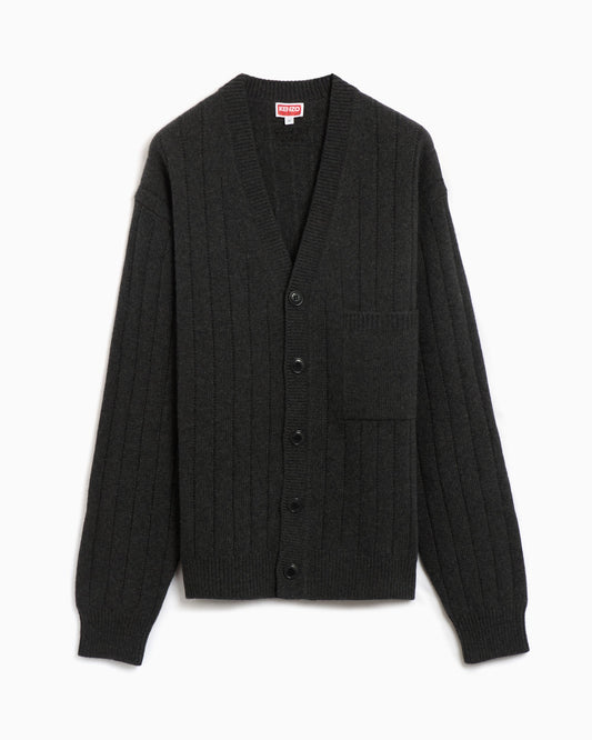 Cardigan Kenzo Men's Embroidered Wool Cashmere Cardigan para hombre