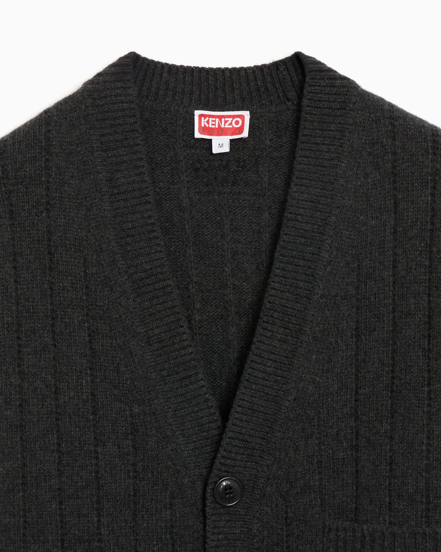 Cardigan Kenzo Men's Embroidered Wool Cashmere Cardigan para hombre