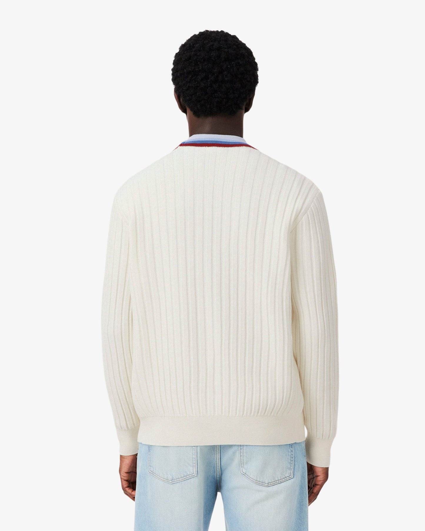 Cardigan con logo Lacoste Re-edition para hombre