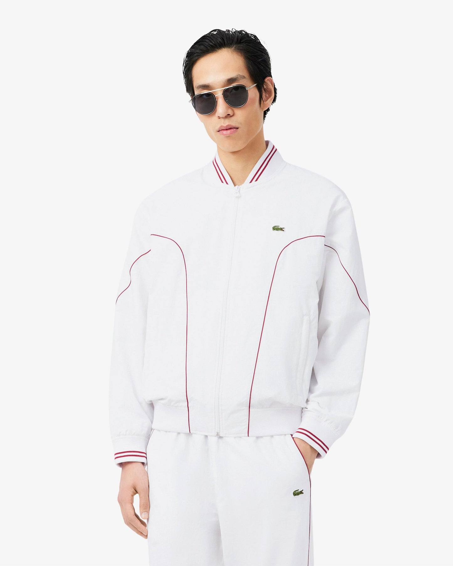 Chaqueta de chandal con logo Relaxed Lacoste Re-edition para hombre