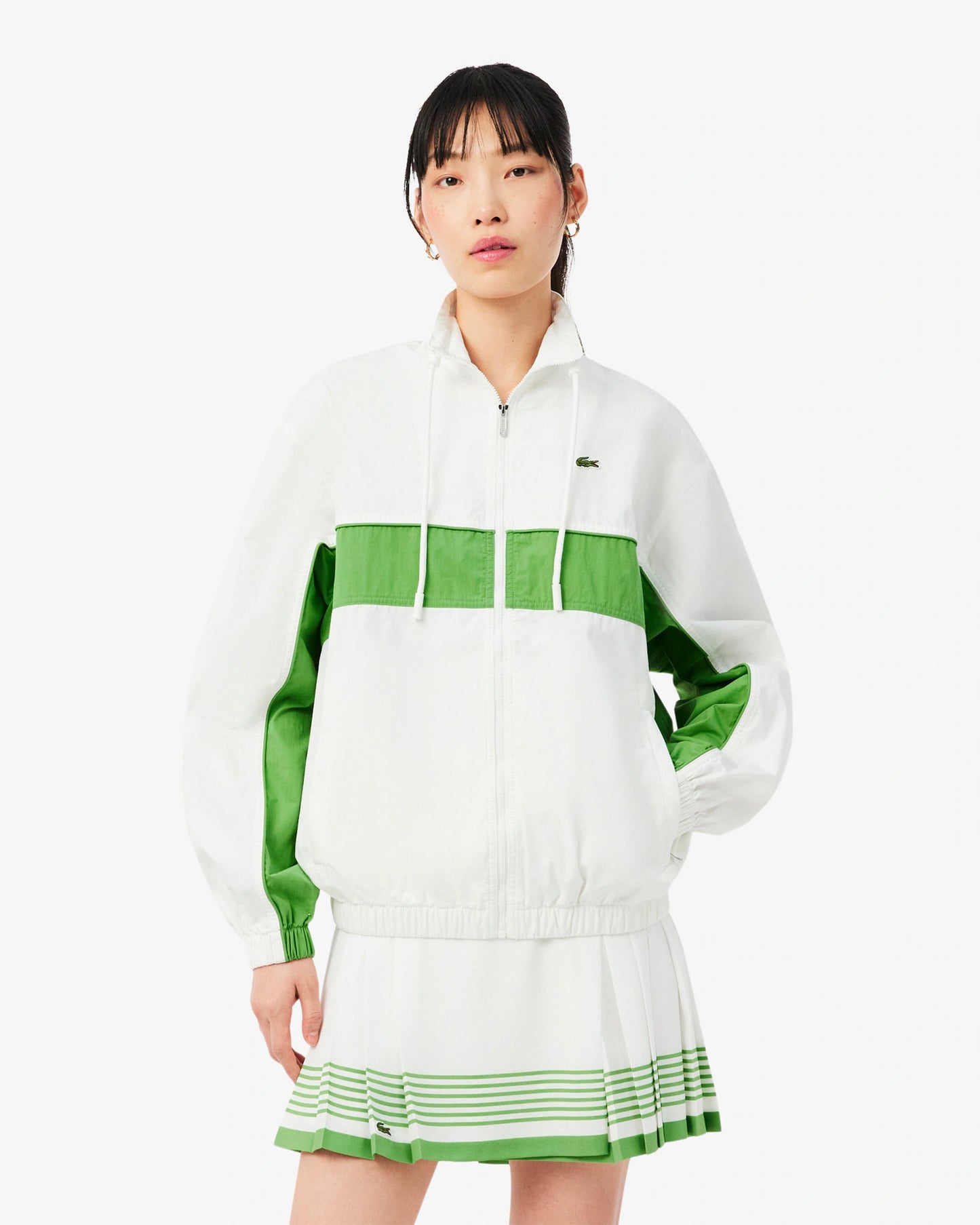 Chaqueta ligera con logo Relaxed Lacoste Re-edition para mujer