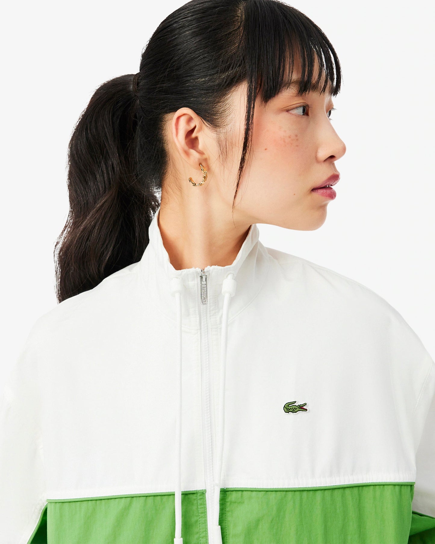 Chaqueta ligera con logo Relaxed Lacoste Re-edition para mujer