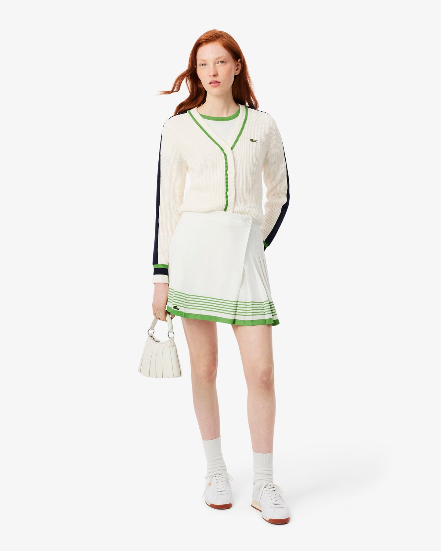 Cardigan con logo Slim Lacoste Re-edition para mujer