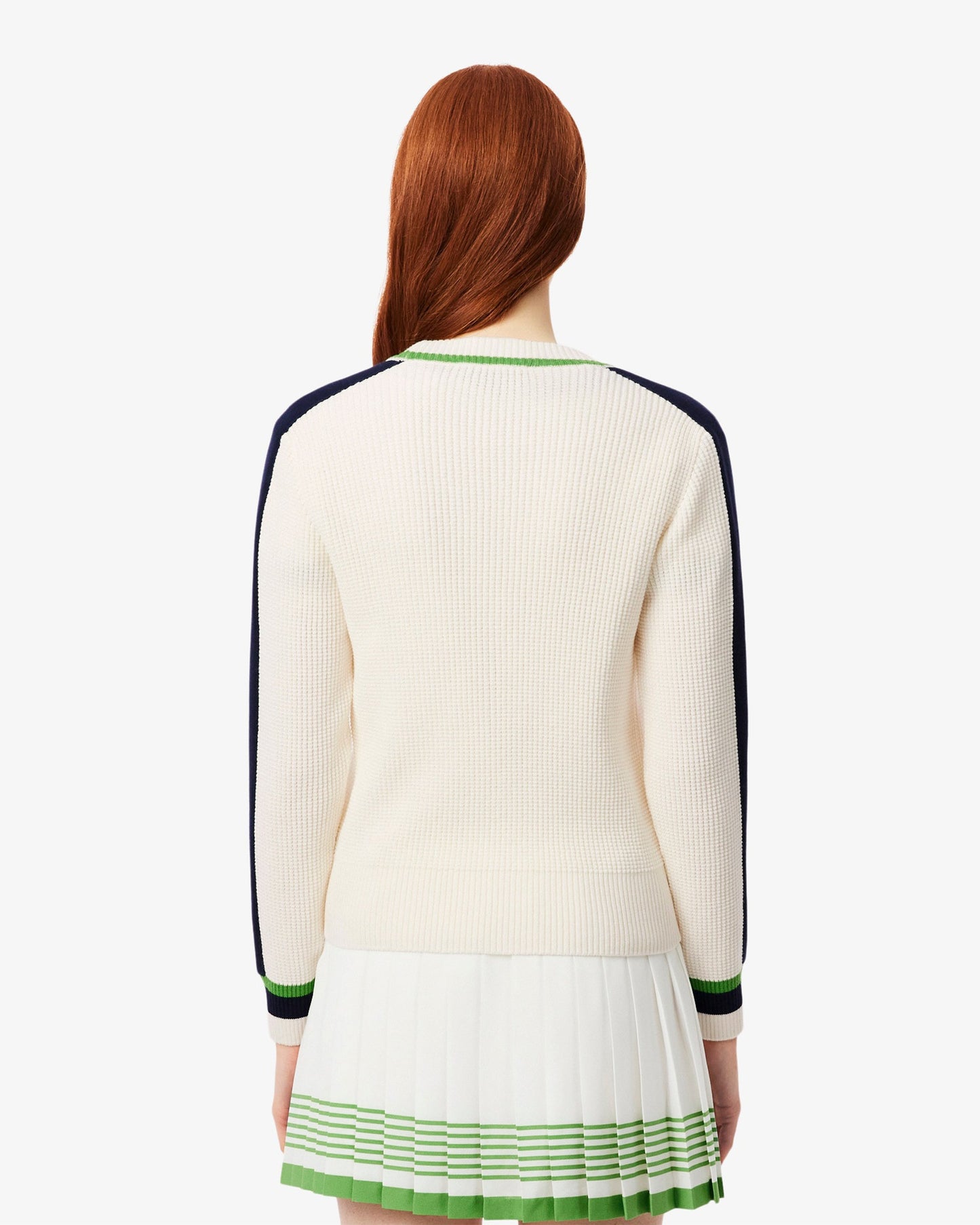 Cardigan con logo Slim Lacoste Re-edition para mujer