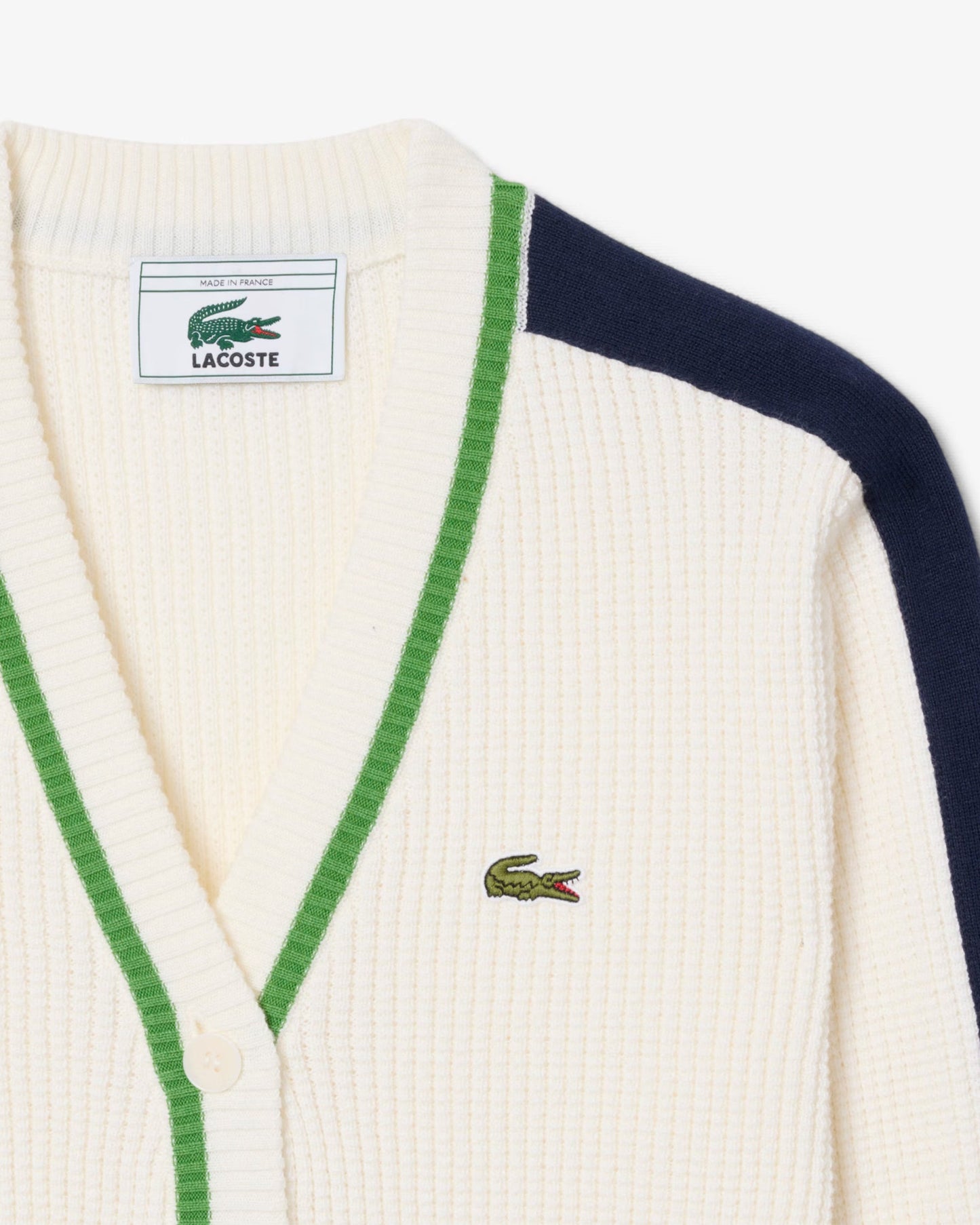 Cardigan con logo Slim Lacoste Re-edition para mujer