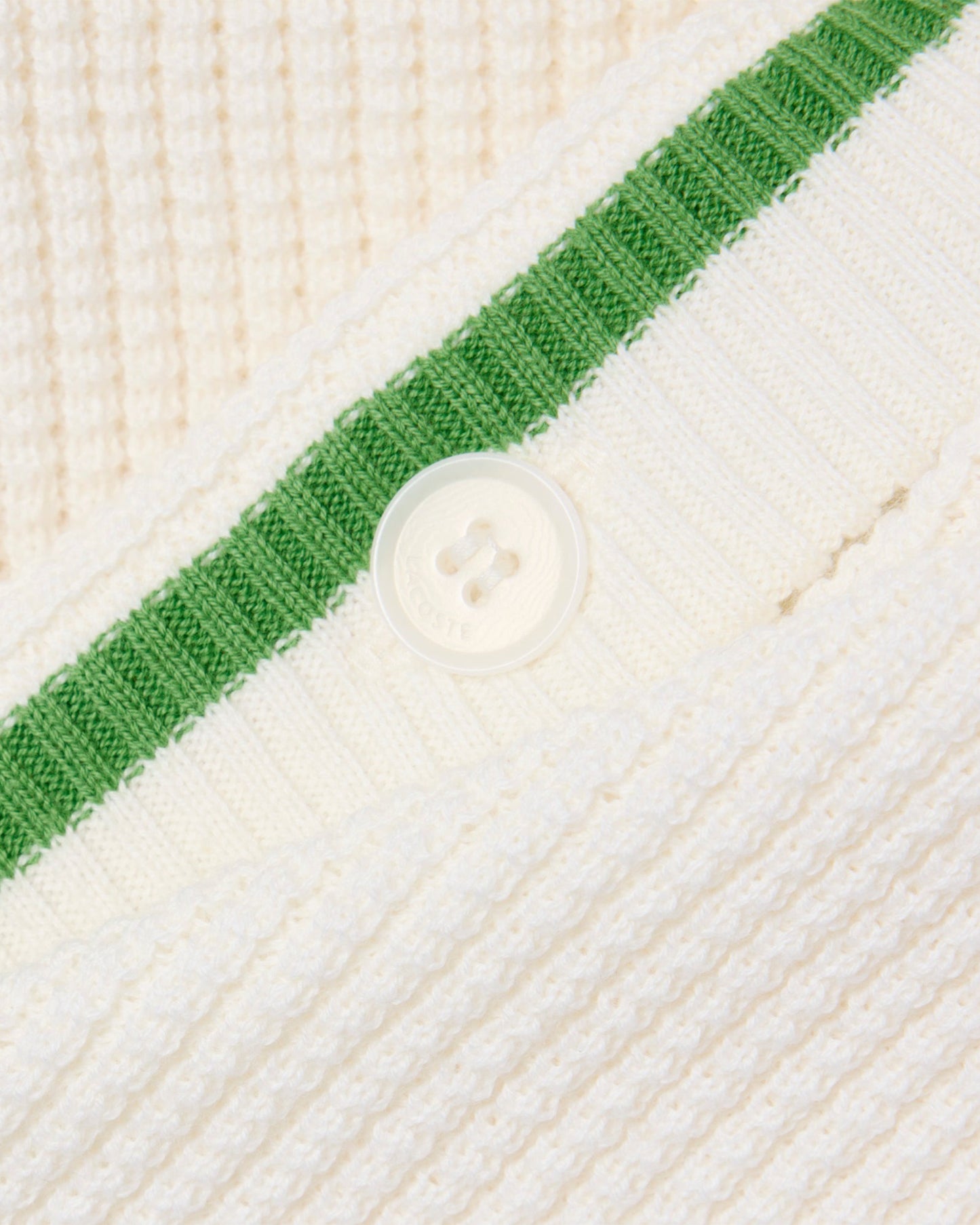 Cardigan con logo Slim Lacoste Re-edition para mujer