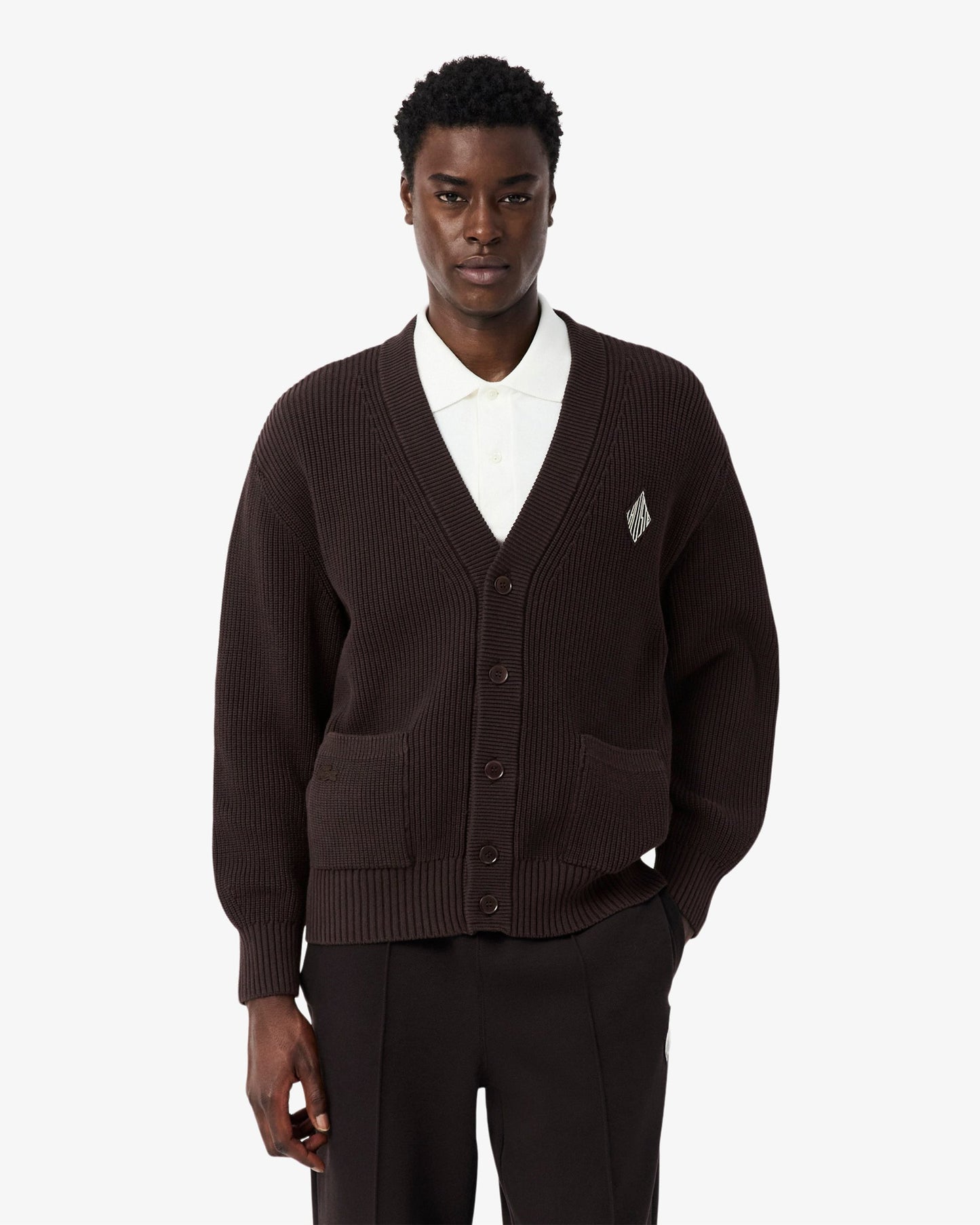 Cardigan con logo Relaxed Lacoste Retro para hombre