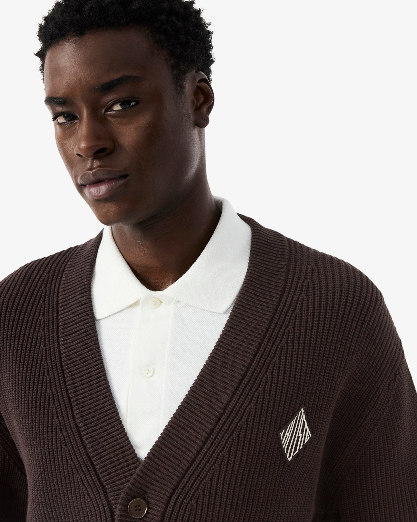 Cardigan con logo Relaxed Lacoste Retro para hombre