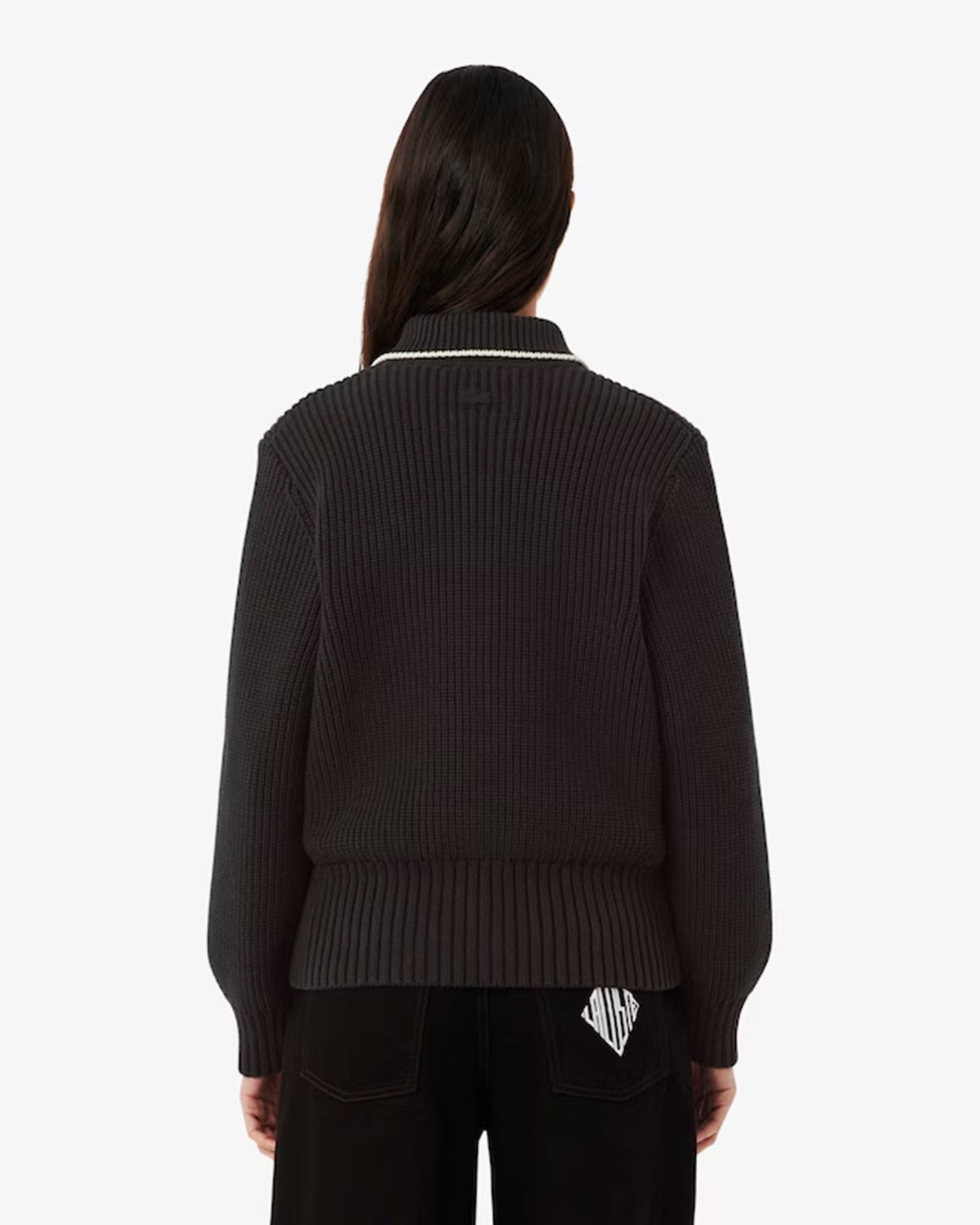 Cardigan con logo Relaxed Lacoste Retro para mujer