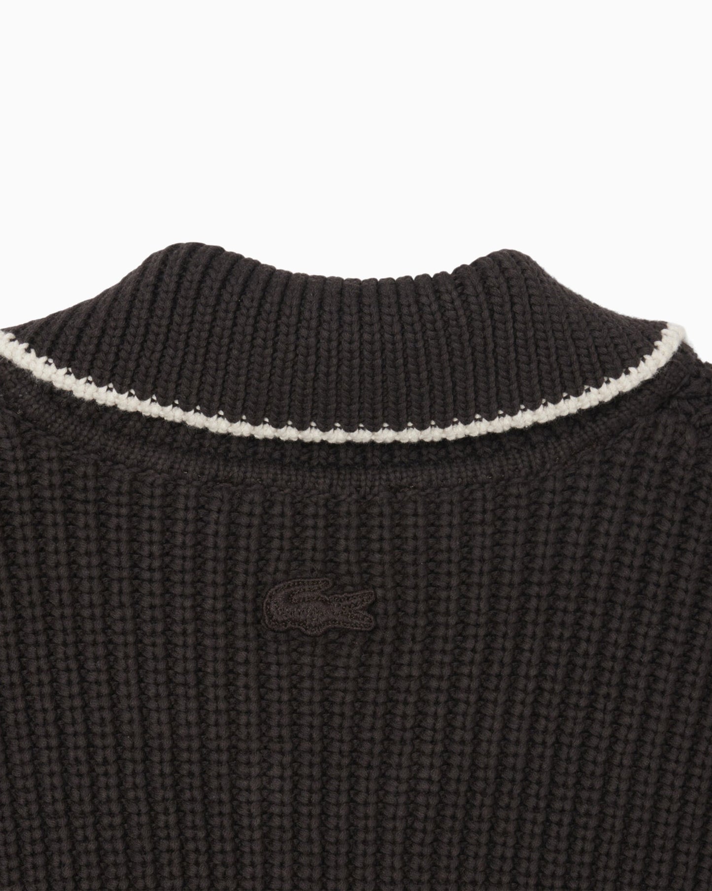 Cardigan con logo Relaxed Lacoste Retro para mujer