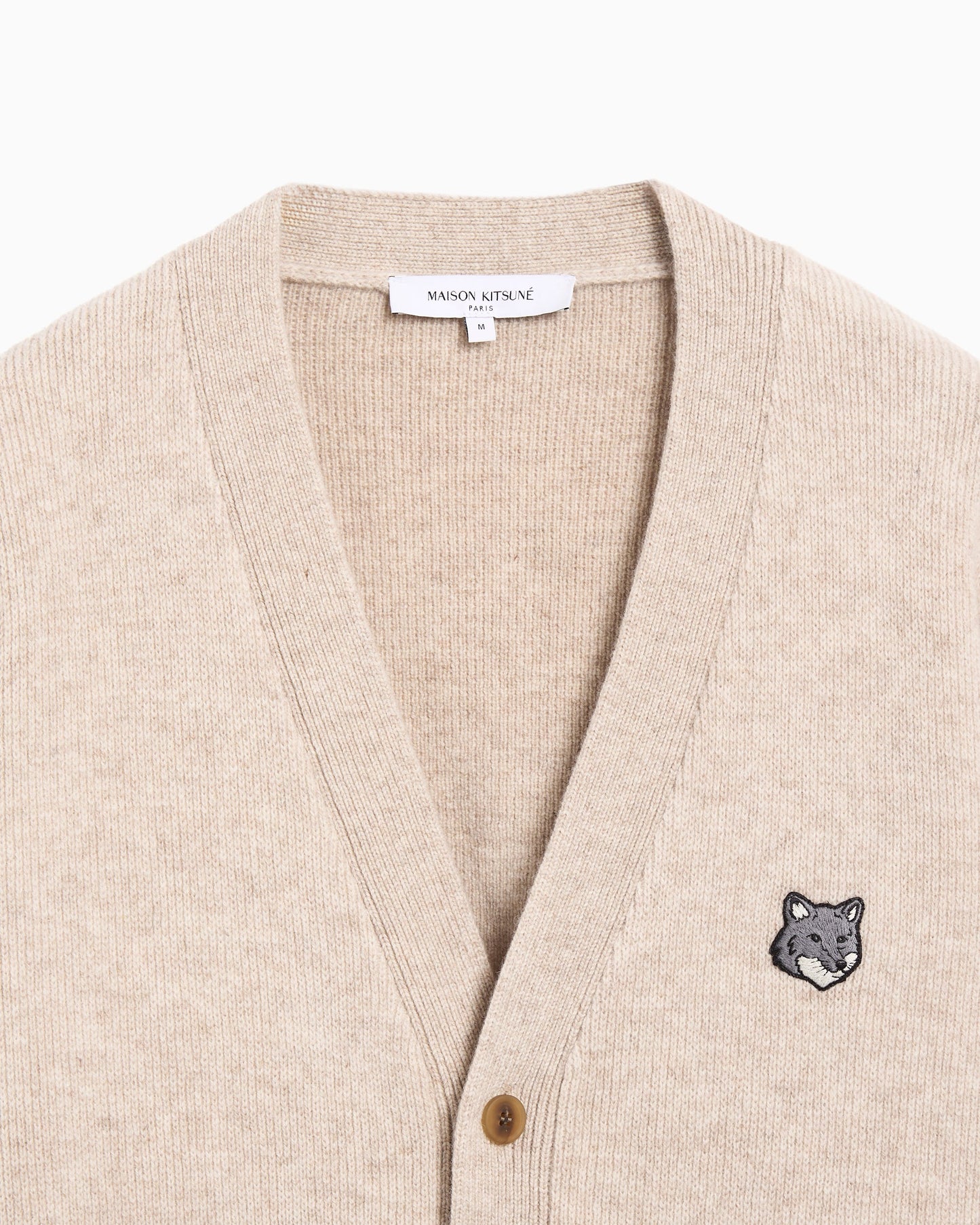 Cardigan Relaxed Maison Kitsuné Fox Head para hombre