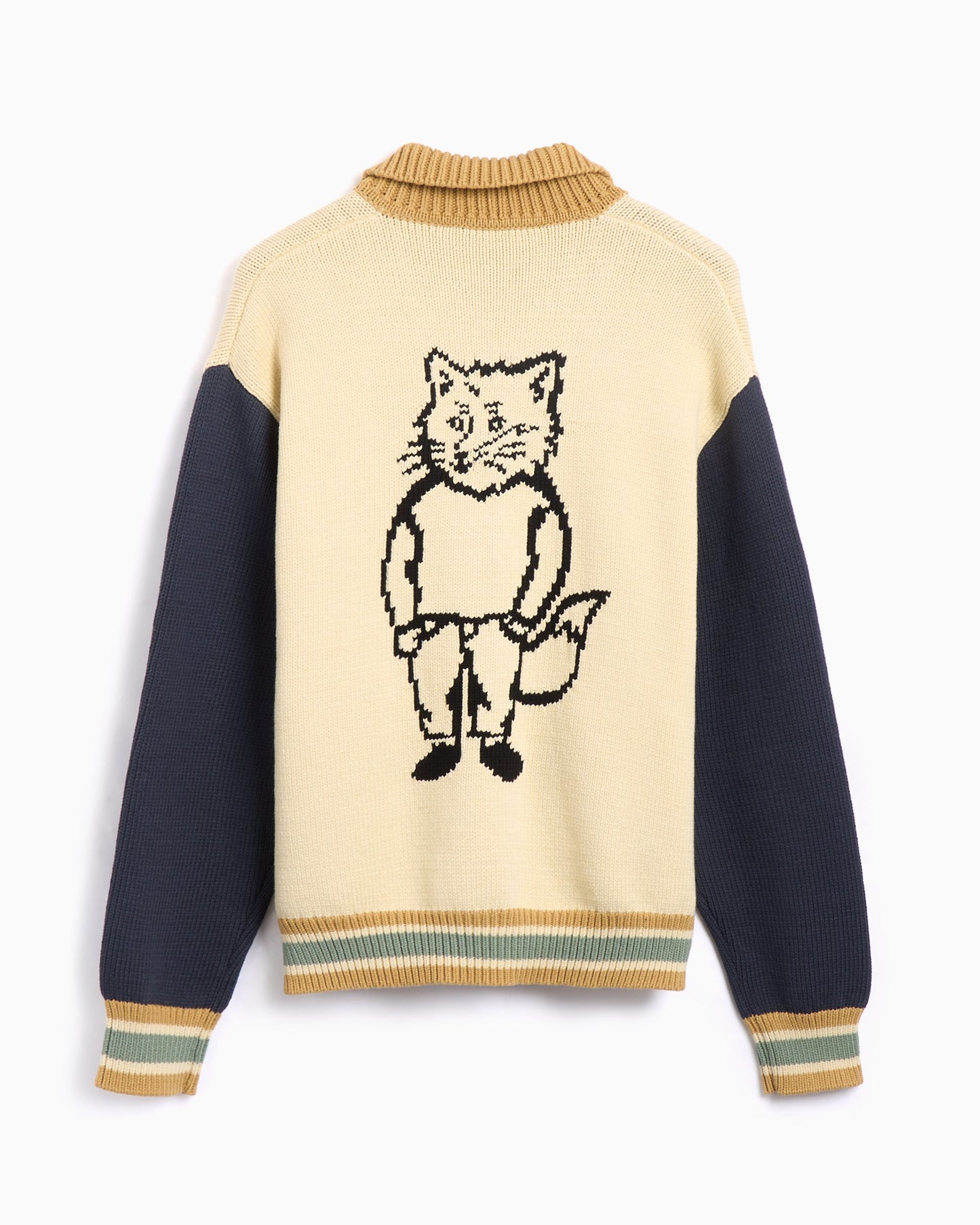 Cardigan Maison Kitsuné Maison Kitsuné Knitted College Men's Cardigan para hombre