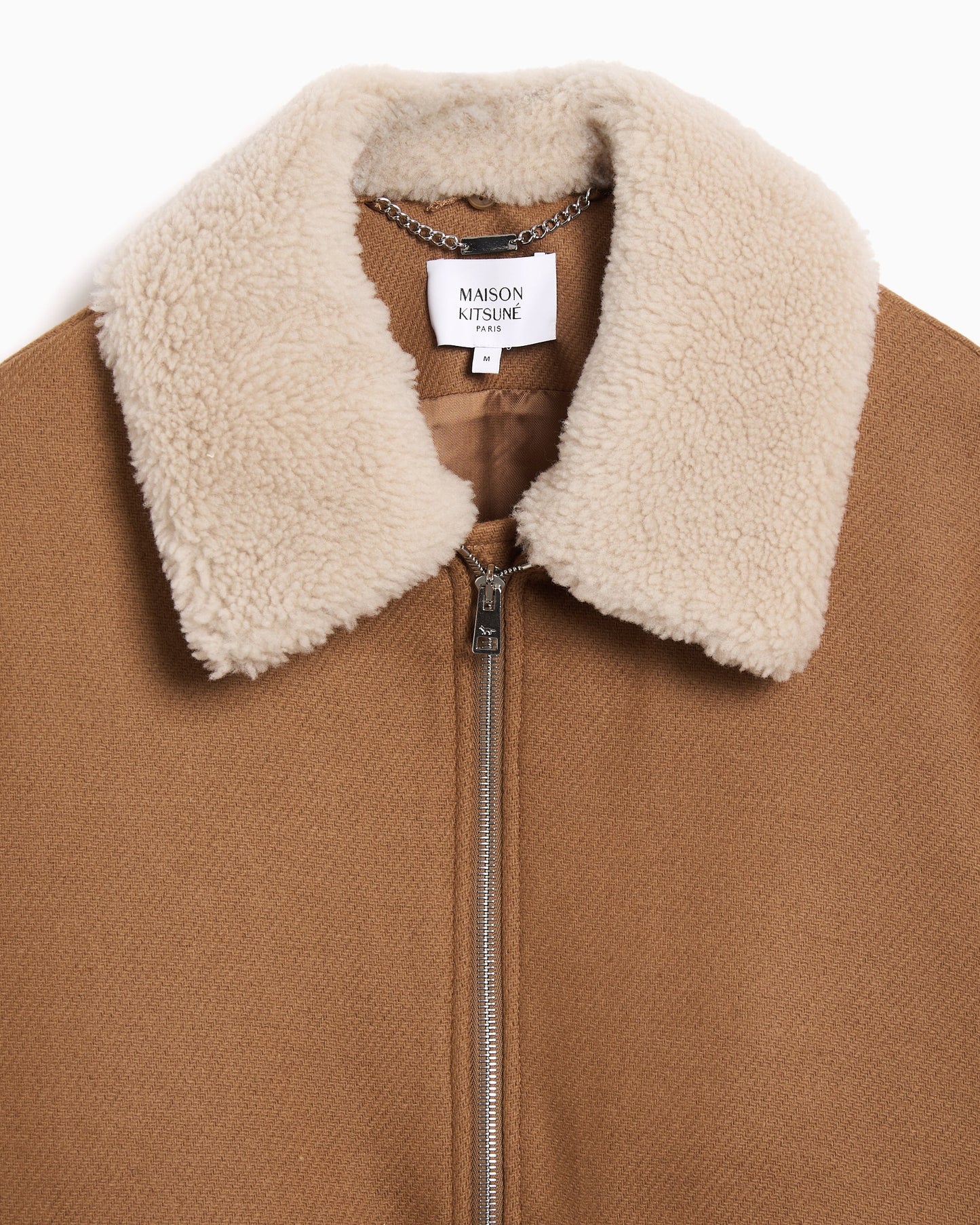 Bomber Relaxed Maison Kitsuné Shearling Collar para hombre