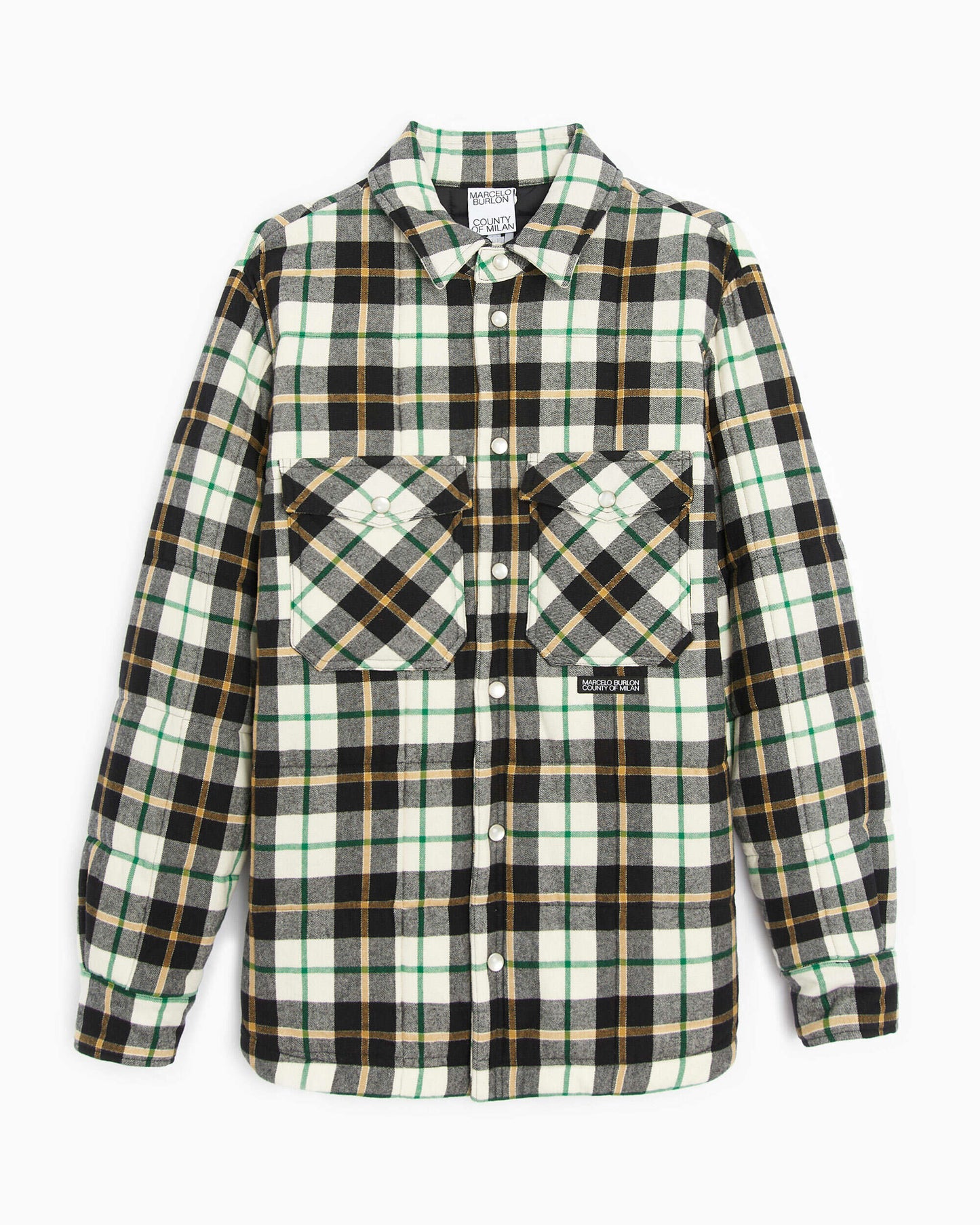 Sobrecamisa Marcelo Burlon Logo Cott Check Pad Men's Overshirt para hombre