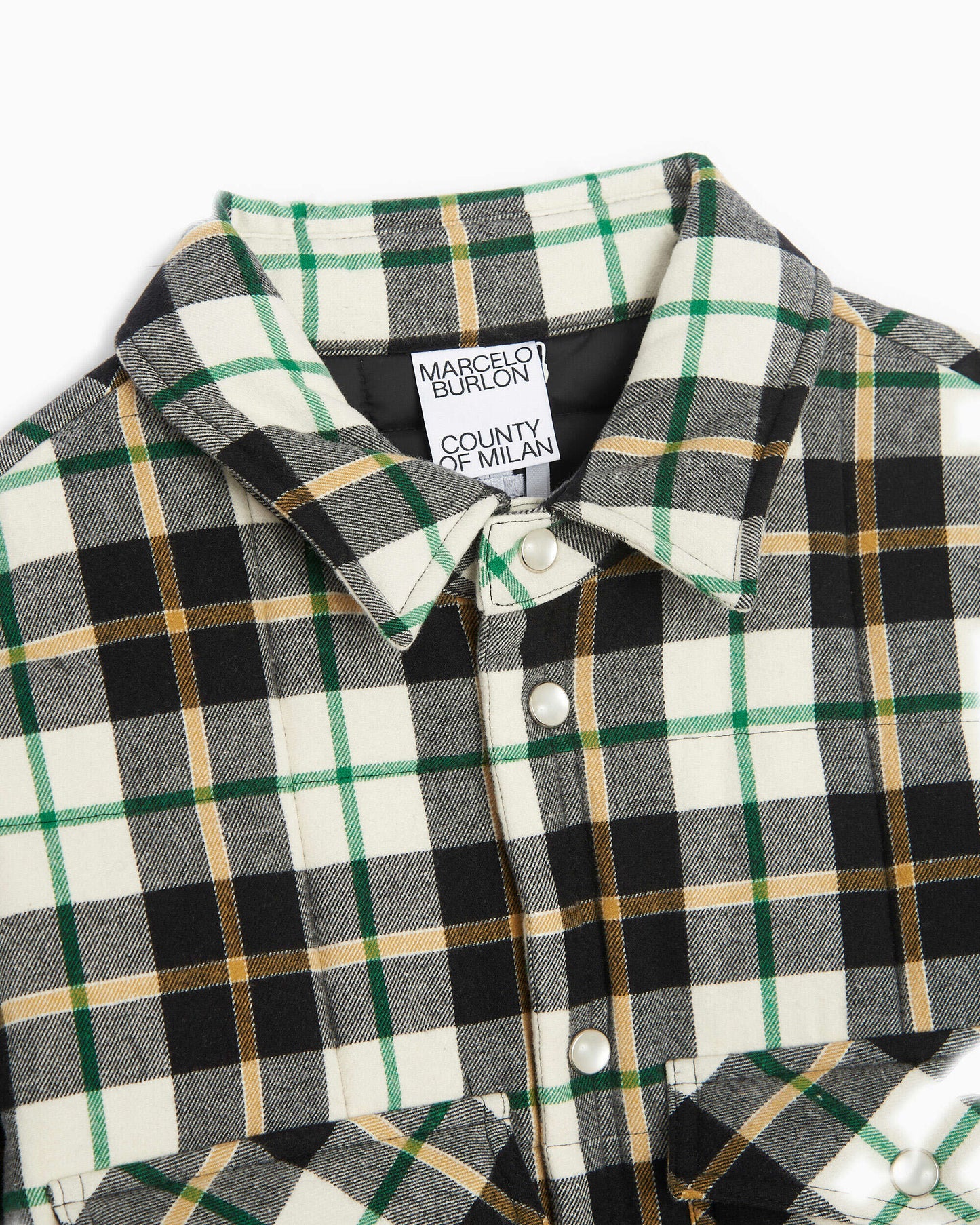 Sobrecamisa Marcelo Burlon Logo Cott Check Pad Men's Overshirt para hombre