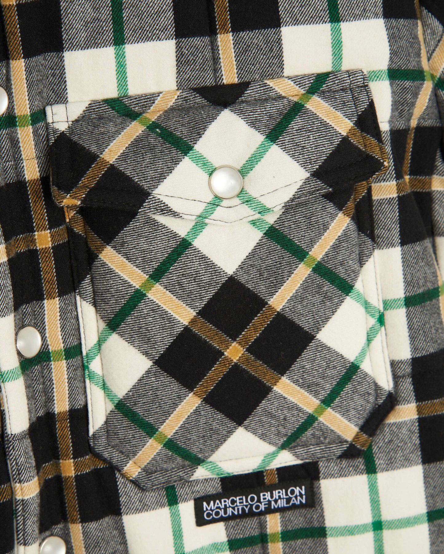 Sobrecamisa Marcelo Burlon Logo Cott Check Pad Men's Overshirt para hombre