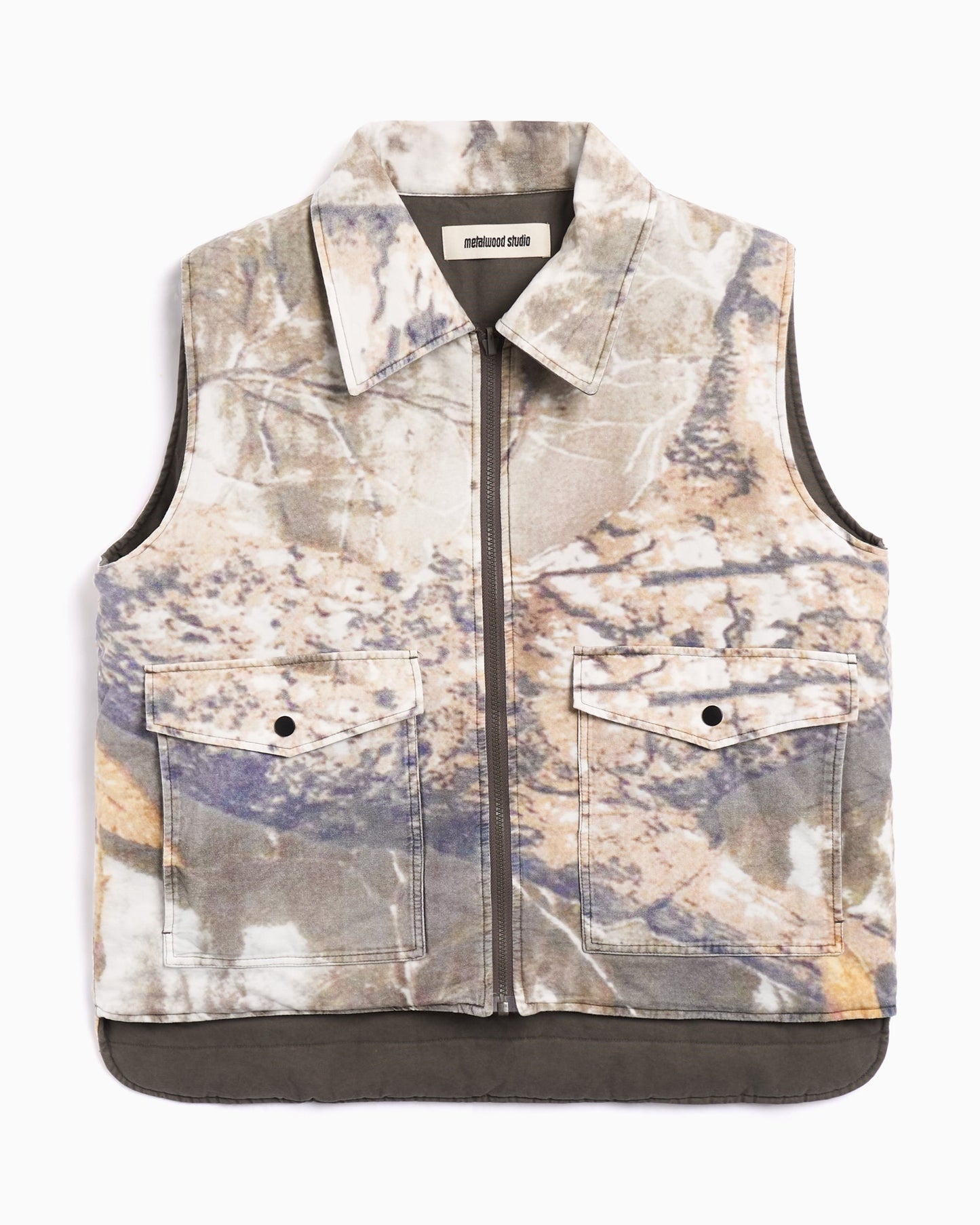 Chaleco Metalwood Poly Filled Reversible para hombre