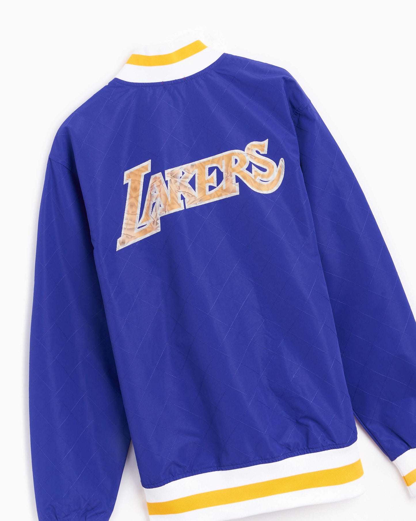 Chaqueta Mitchell & Ness 75th Anniversary Los Angeles Lakers Men's Warm Up Jacket para hombre