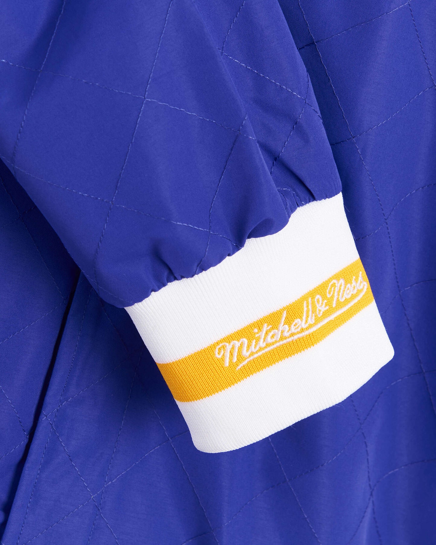 Chaqueta Mitchell & Ness 75th Anniversary Los Angeles Lakers Men's Warm Up Jacket para hombre