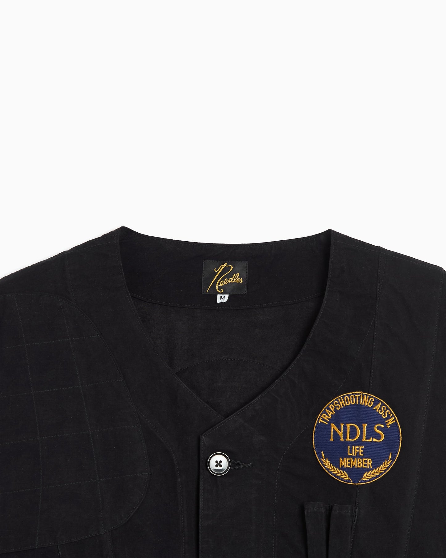 Chaqueta guateada bordado Relaxed Needles Shooting para hombre