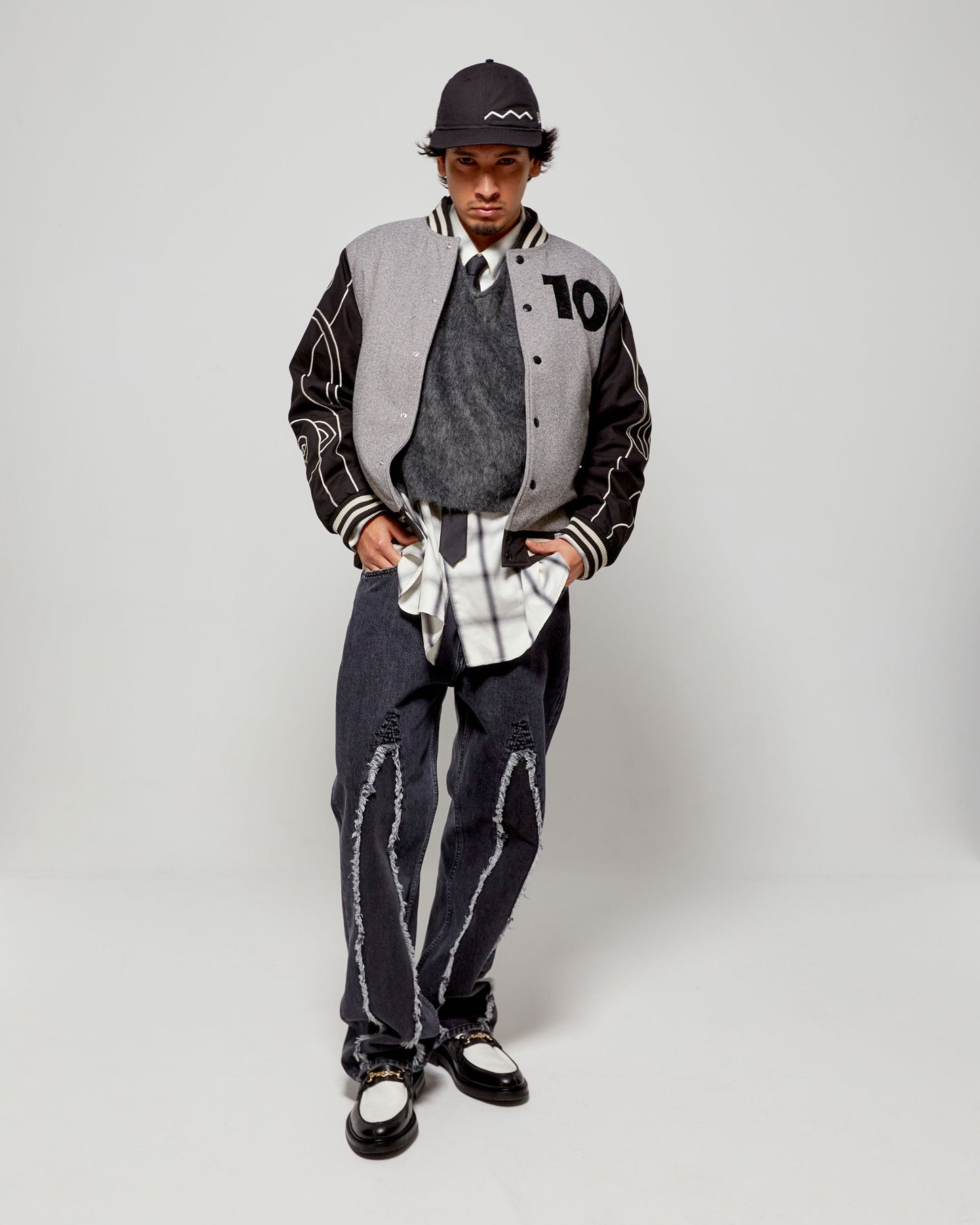 Varsity New Era x FOOTDISTRICT 10th Anniversary Unisex Varsity Jacket Unisex
