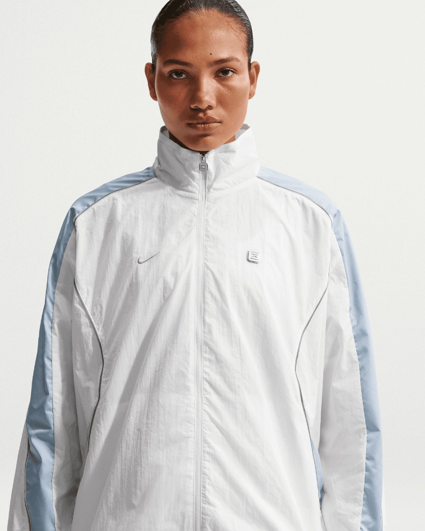 Chaqueta ligera con logo Oversize Nike Sportswear Shox Woven para mujer
