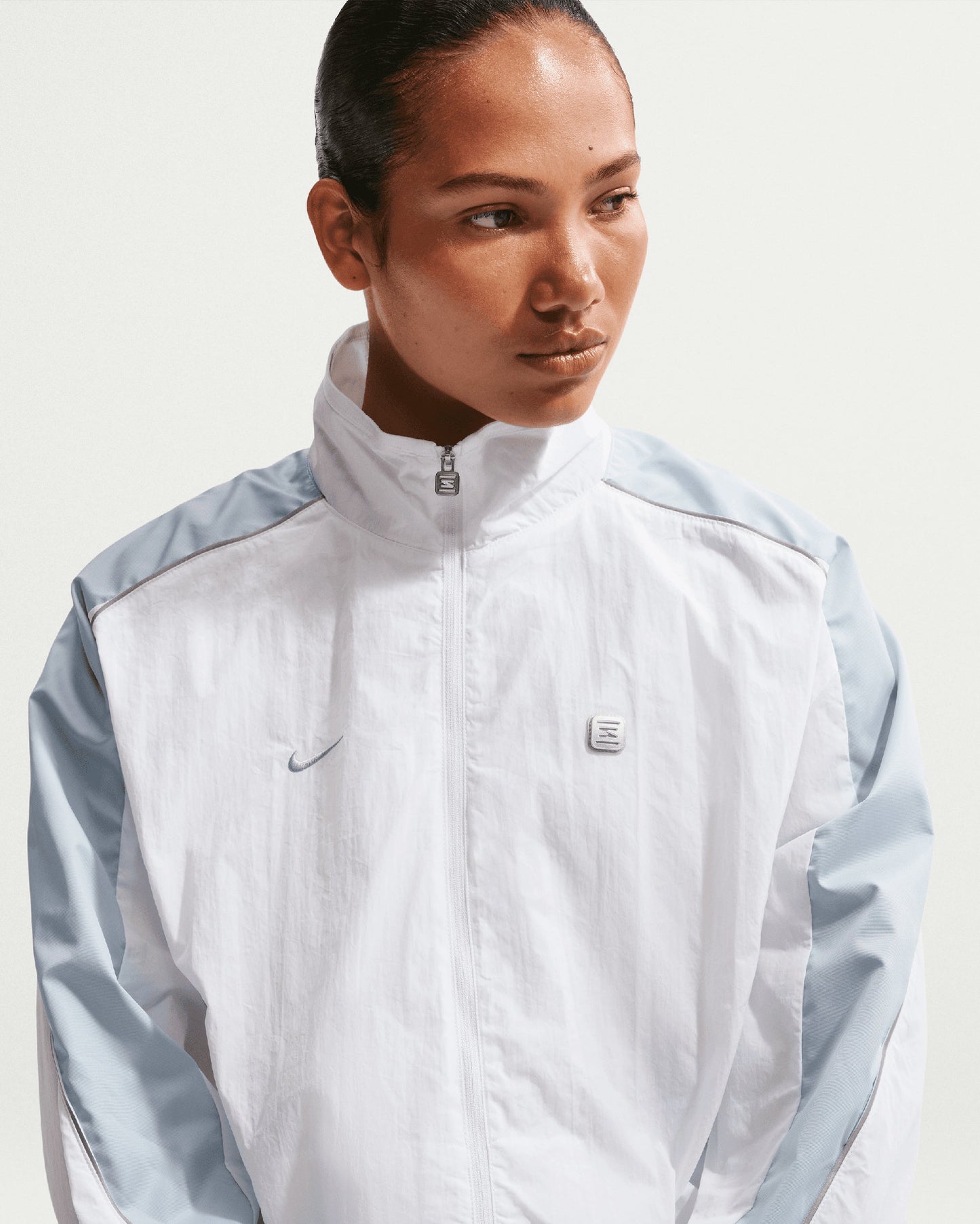 Chaqueta ligera con logo Oversize Nike Sportswear Shox Woven para mujer