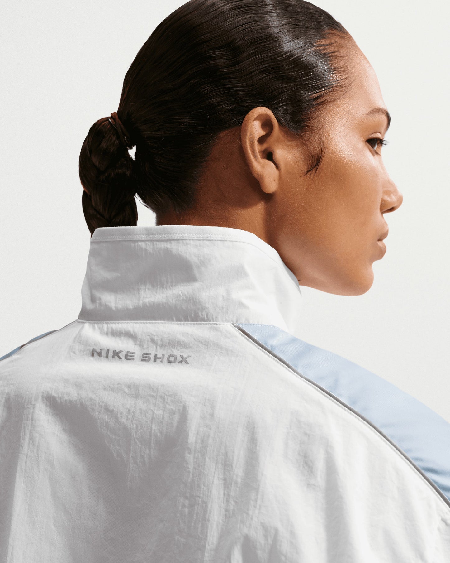 Chaqueta ligera con logo Oversize Nike Sportswear Shox Woven para mujer
