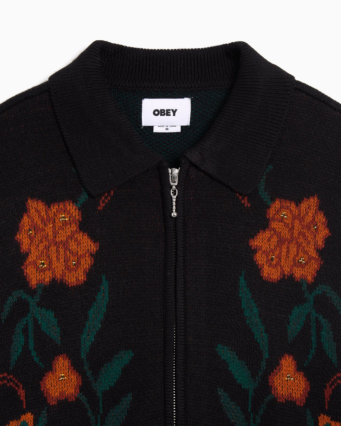 Cardigan OBEY Clothing Floral para hombre